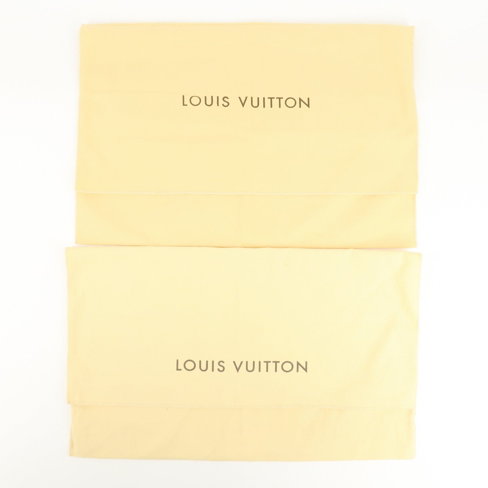 Louis Vuitton Set of 10 Dust Bag Storage Bag Flap New Style Beige