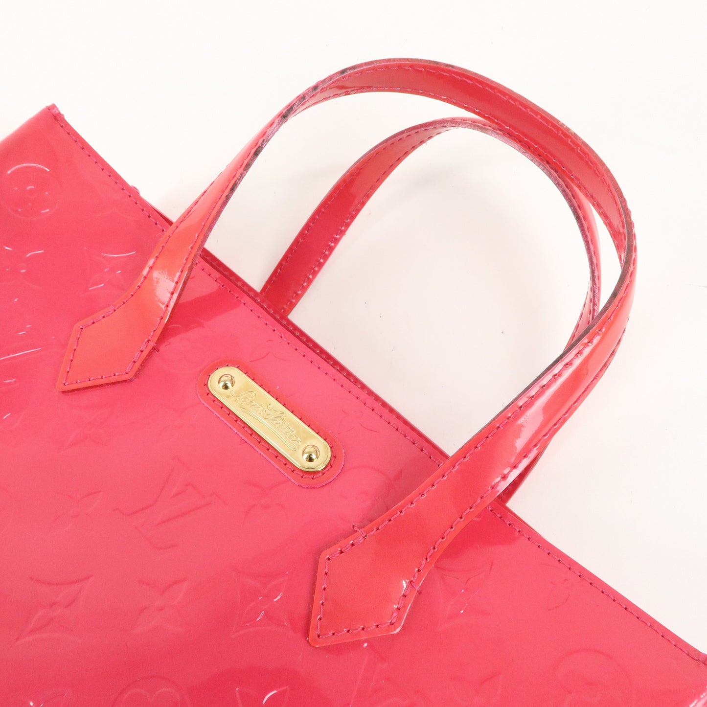 Louis Vuitton Monogram Vernis Wilshire PM Rose Pop M93643