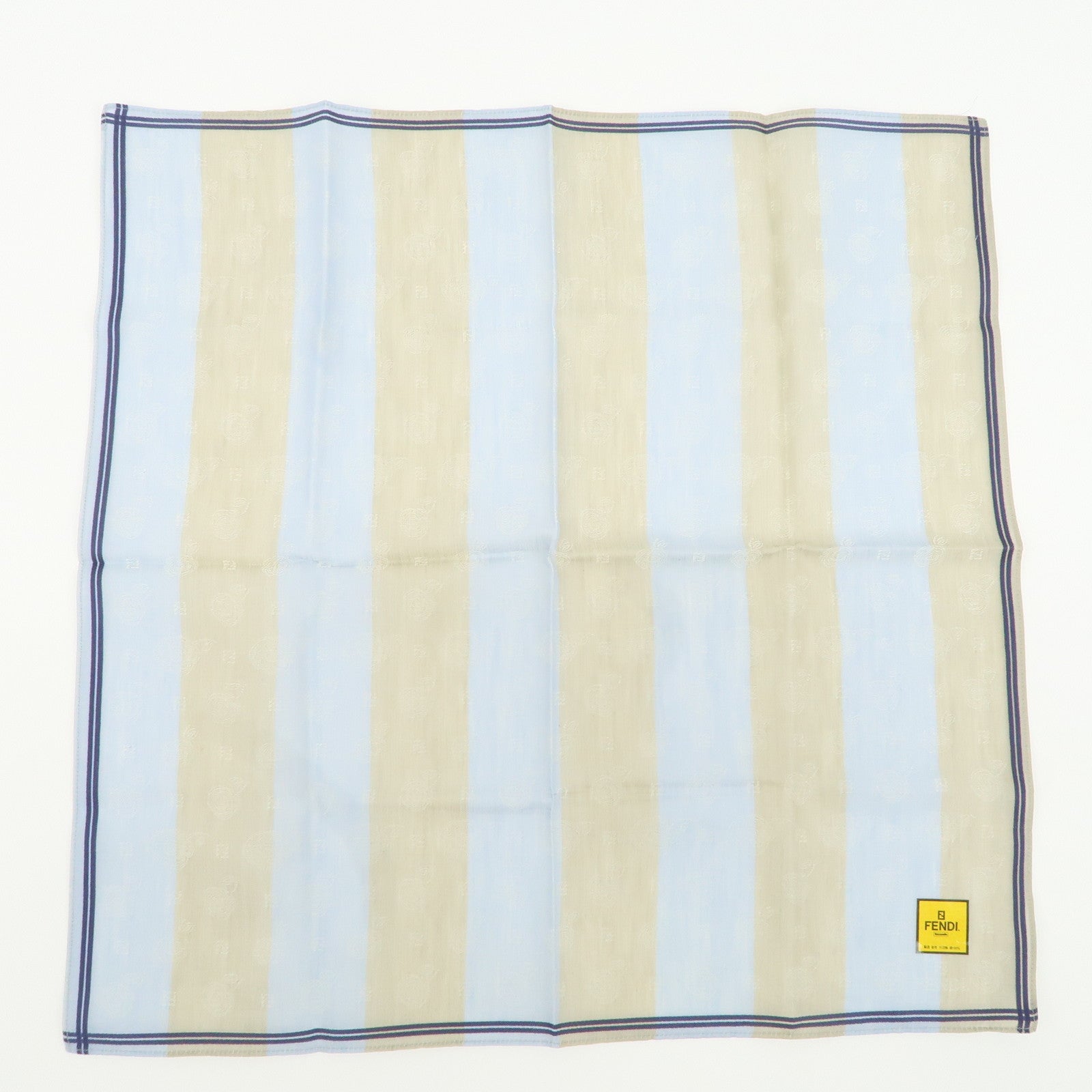 FENDI Set of 5 Cotton 100% Multi-color Handkerchief