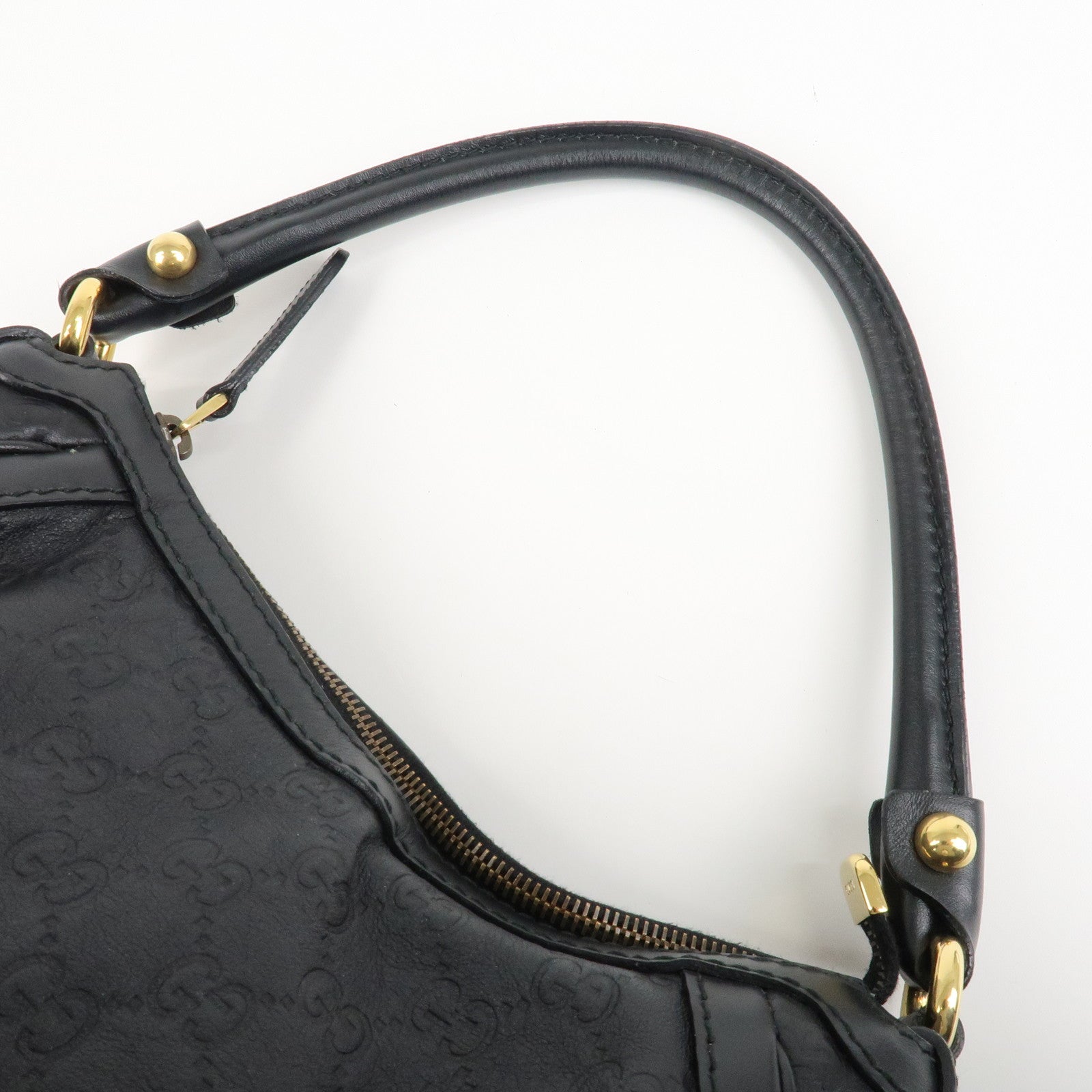 GUCCI Guccissima Scarlet Guccissima Leather Shoulder Bag 282298 Used