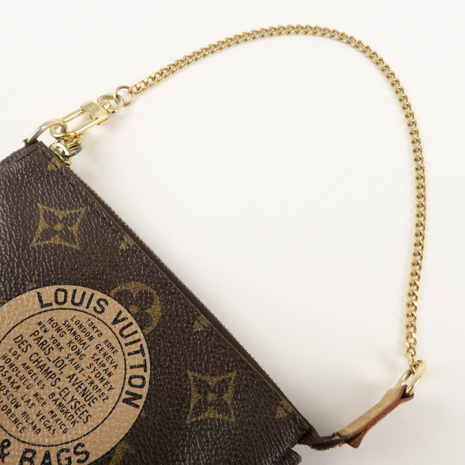 Louis Vuitton Monogram T&B Mini Pochette Accessoires Pouch M60153 Used