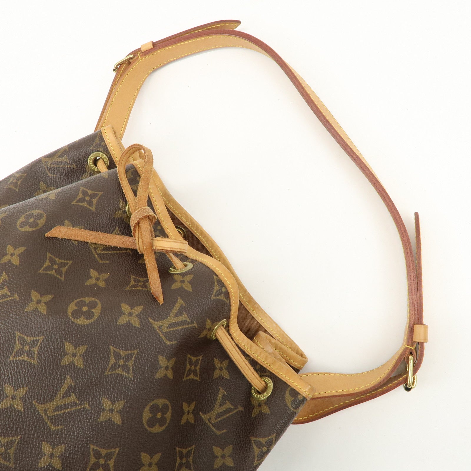 Louis Vuitton Monogram Noe Shoulder Bag Hand Bag Brown M42224 Used