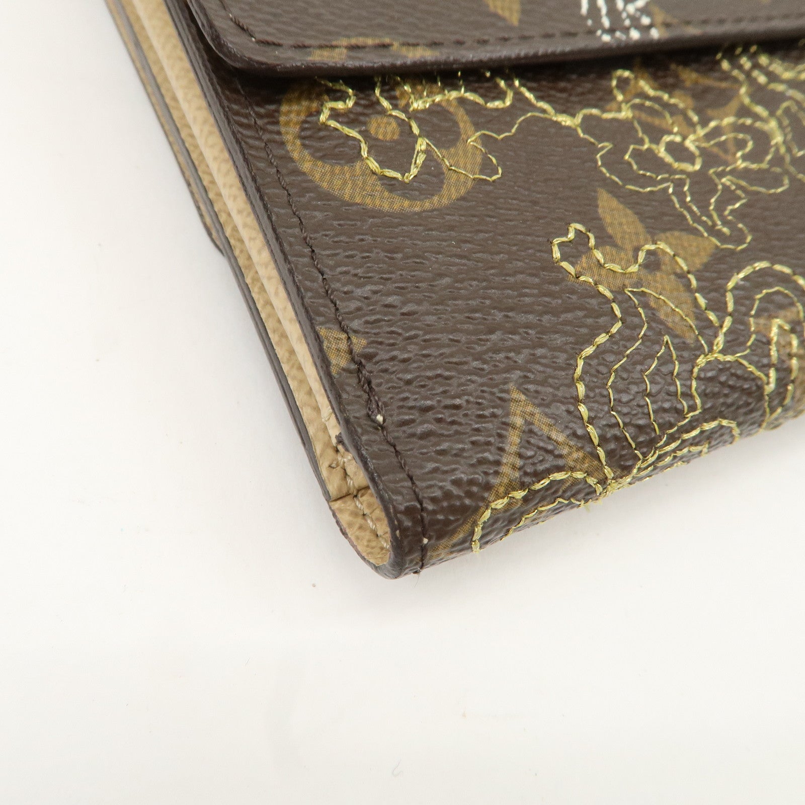 Louis Vuitton Monogram Dantel Porte Monnaie Bier Cult Credit Used