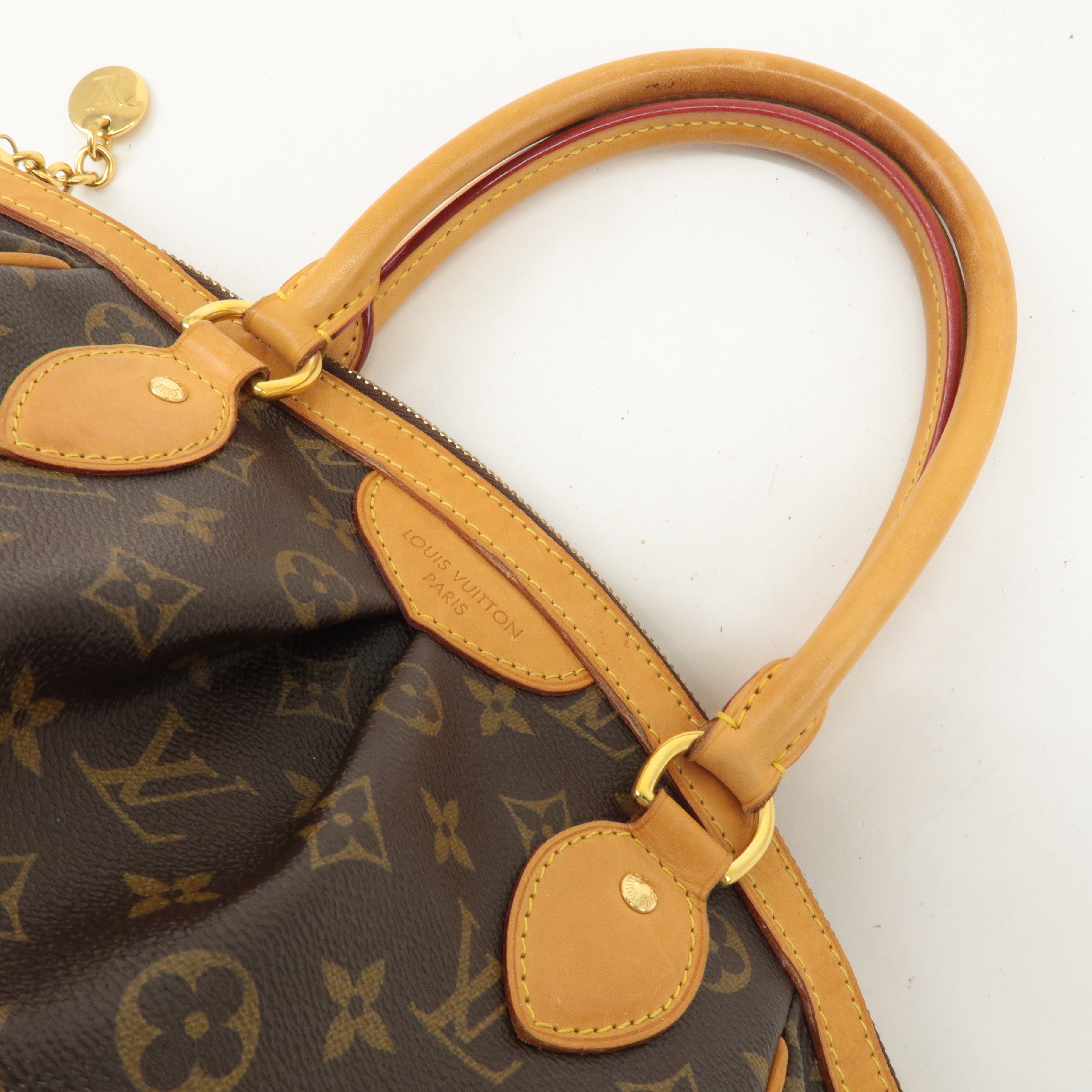 Louis Vuitton Monogram Tivoli PM Hand Bag Brown M40143