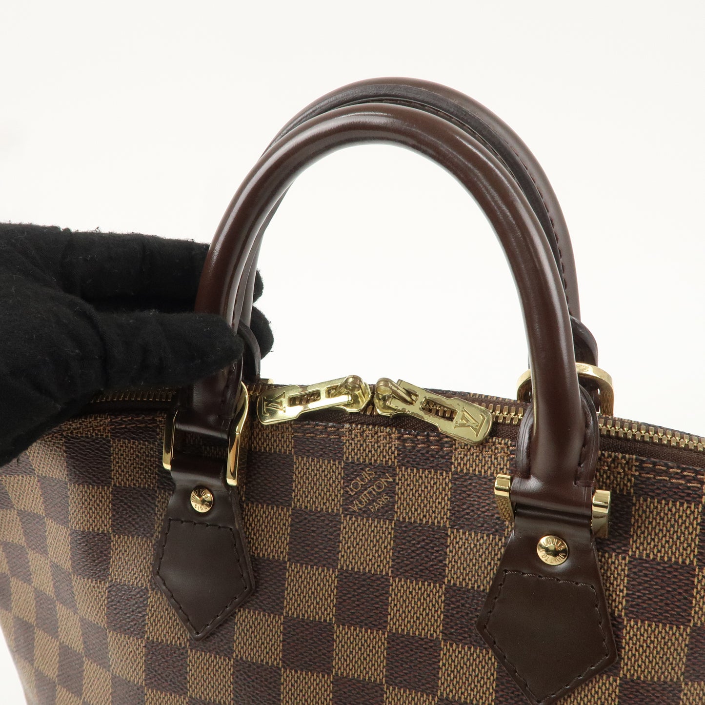 Louis Vuitton Damier Alma Hand Bag Brown N51131