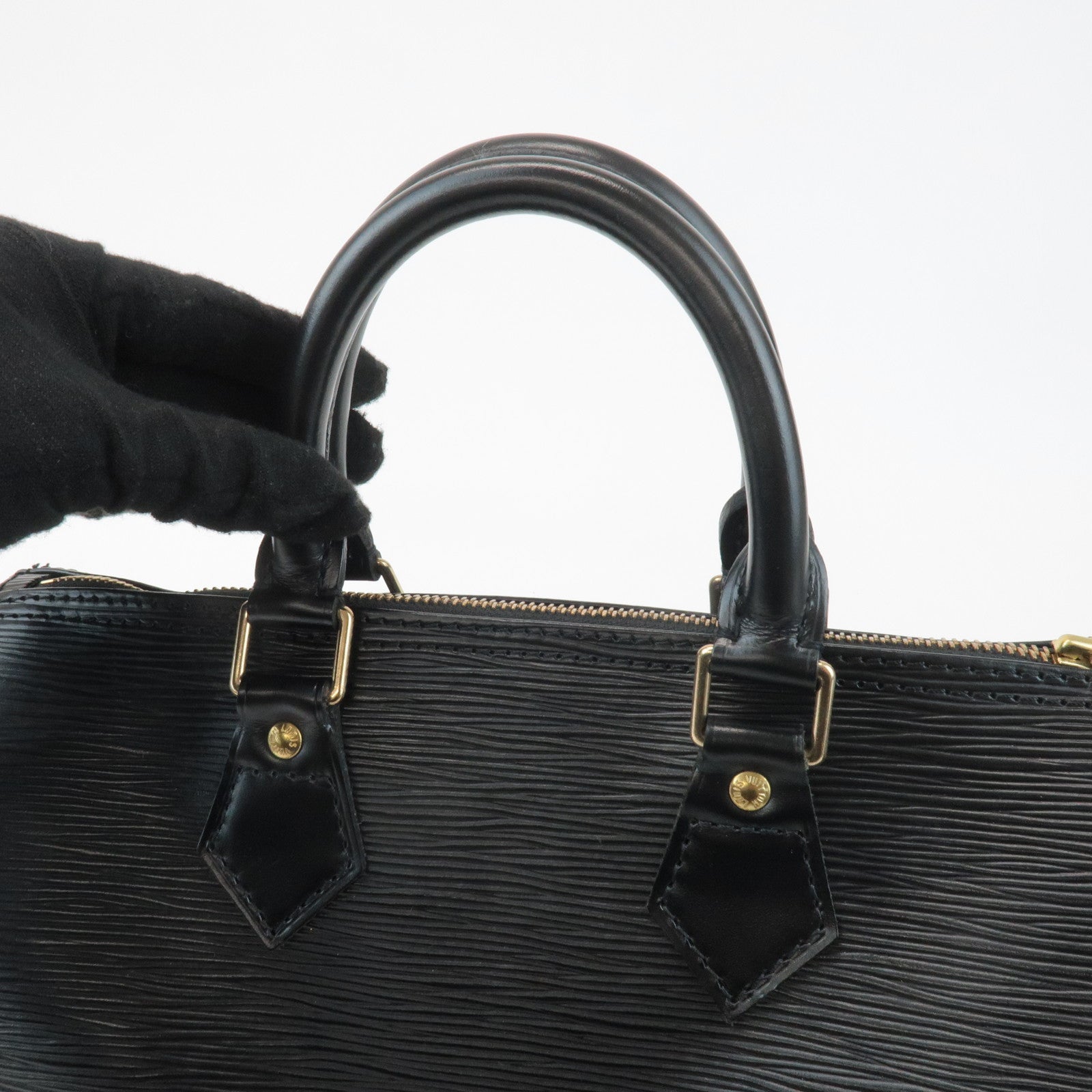 Louis Vuitton Epi Speedy 25 Boston Bag Hand Bag Noir M43012 Used