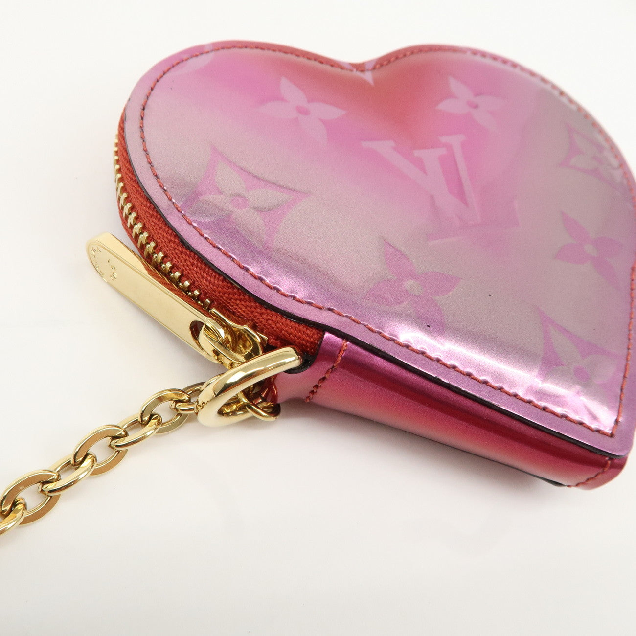 Louis Vuitton Monogram Vernis Porte Monnaie Coeur Coin Case M69028