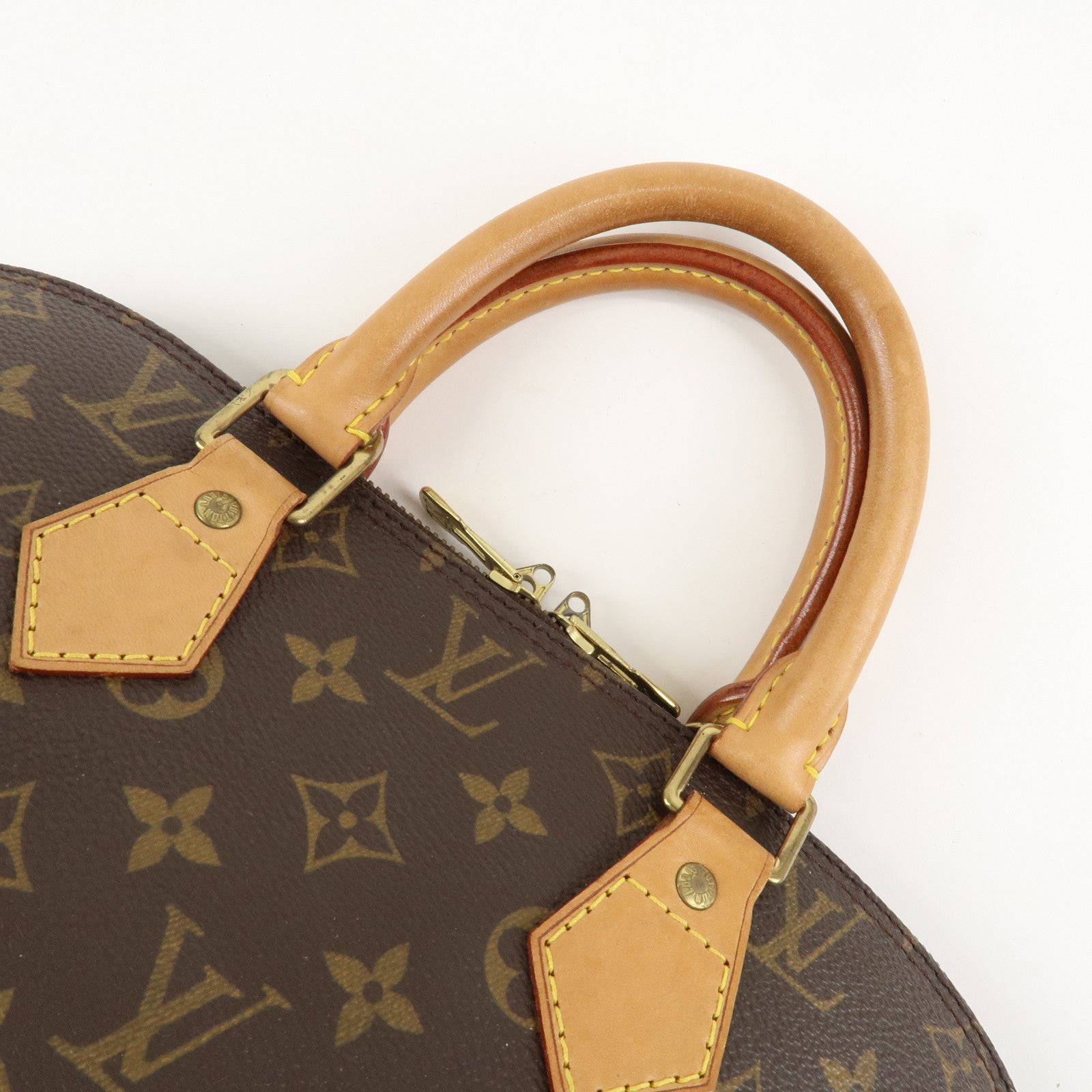 Louis Vuitton Monogram Alma Hand Bag Brown M51130 Used