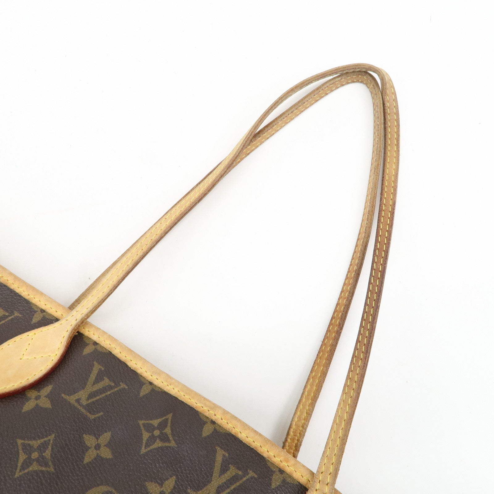 Louis Vuitton Monogram Neverfull MM Tote Bag Brown M40156