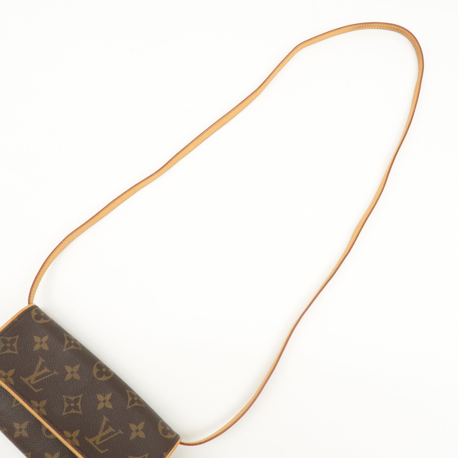 Louis Vuitton Monogram Pochette Twin PM 2Way Bag Brown M51854 Used