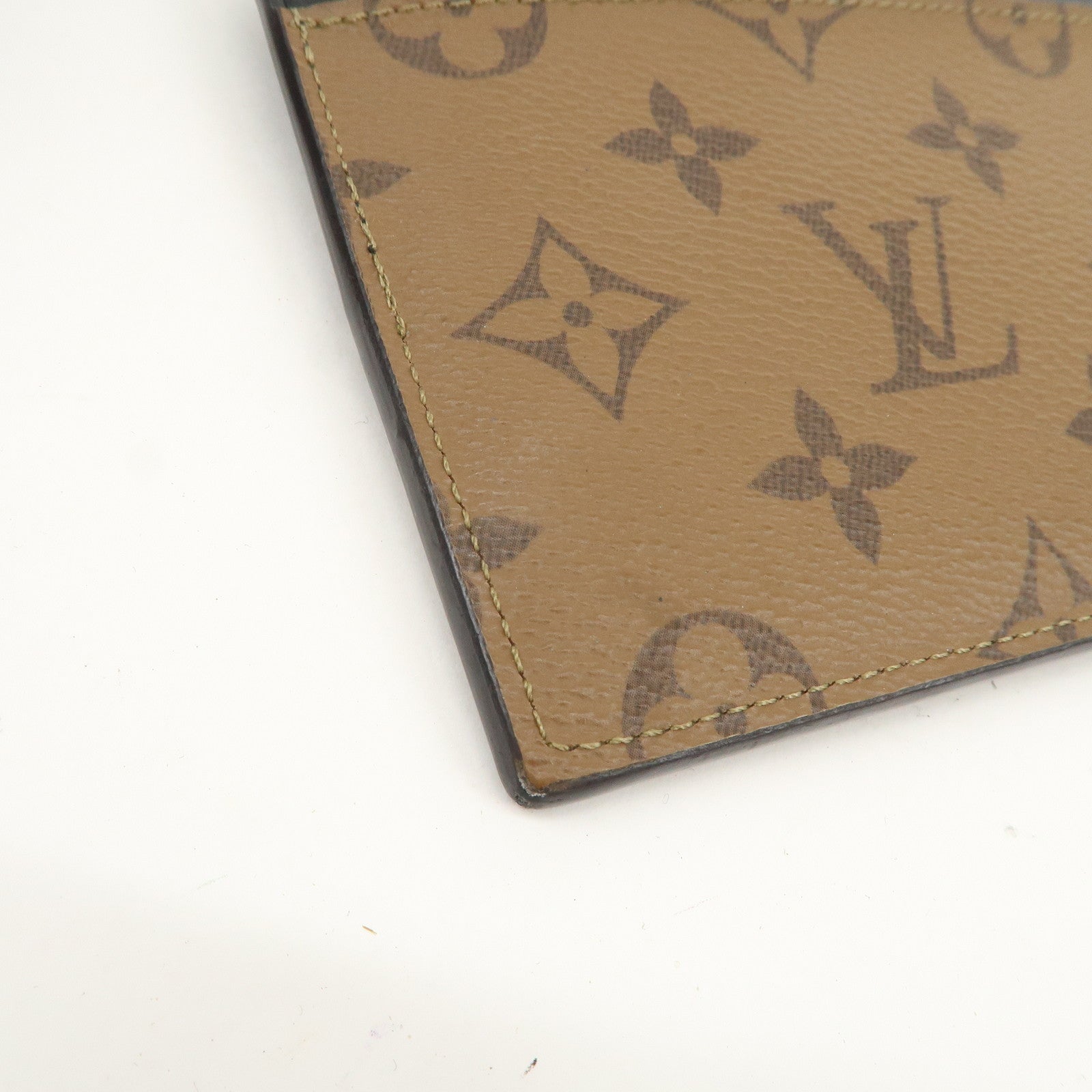 Louis Vuitton Monogram Reverse Slim Purse Card Case M80390 Used