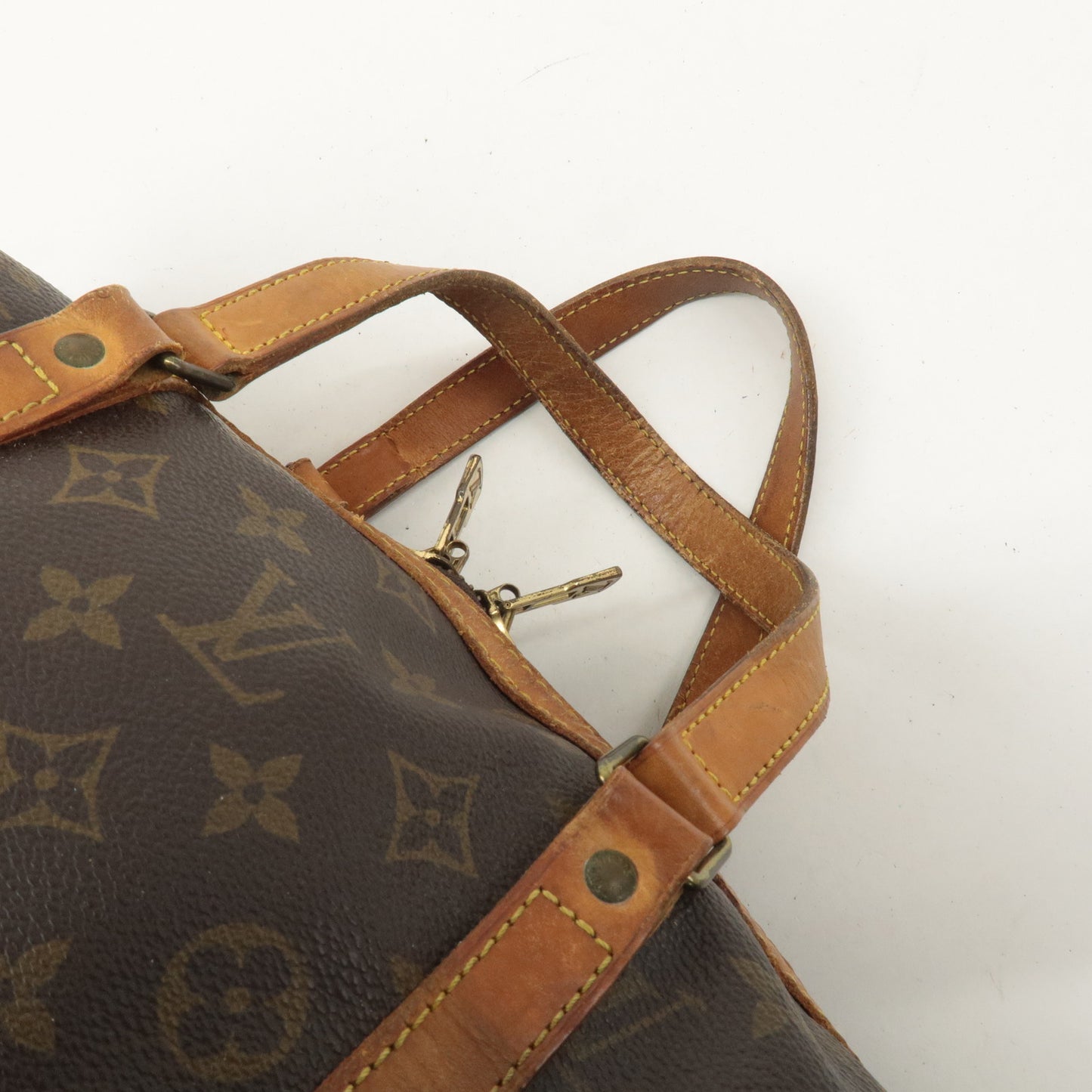 Louis Vuitton Monogram Sac Souple 35 Boston Bag Brown M41626