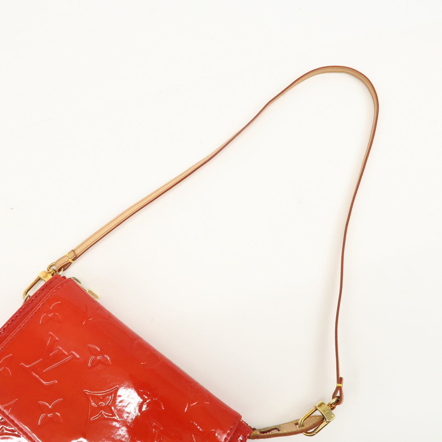 Louis Vuitton Monogram Vernis Motto Shoulder Bag Rouge M91137