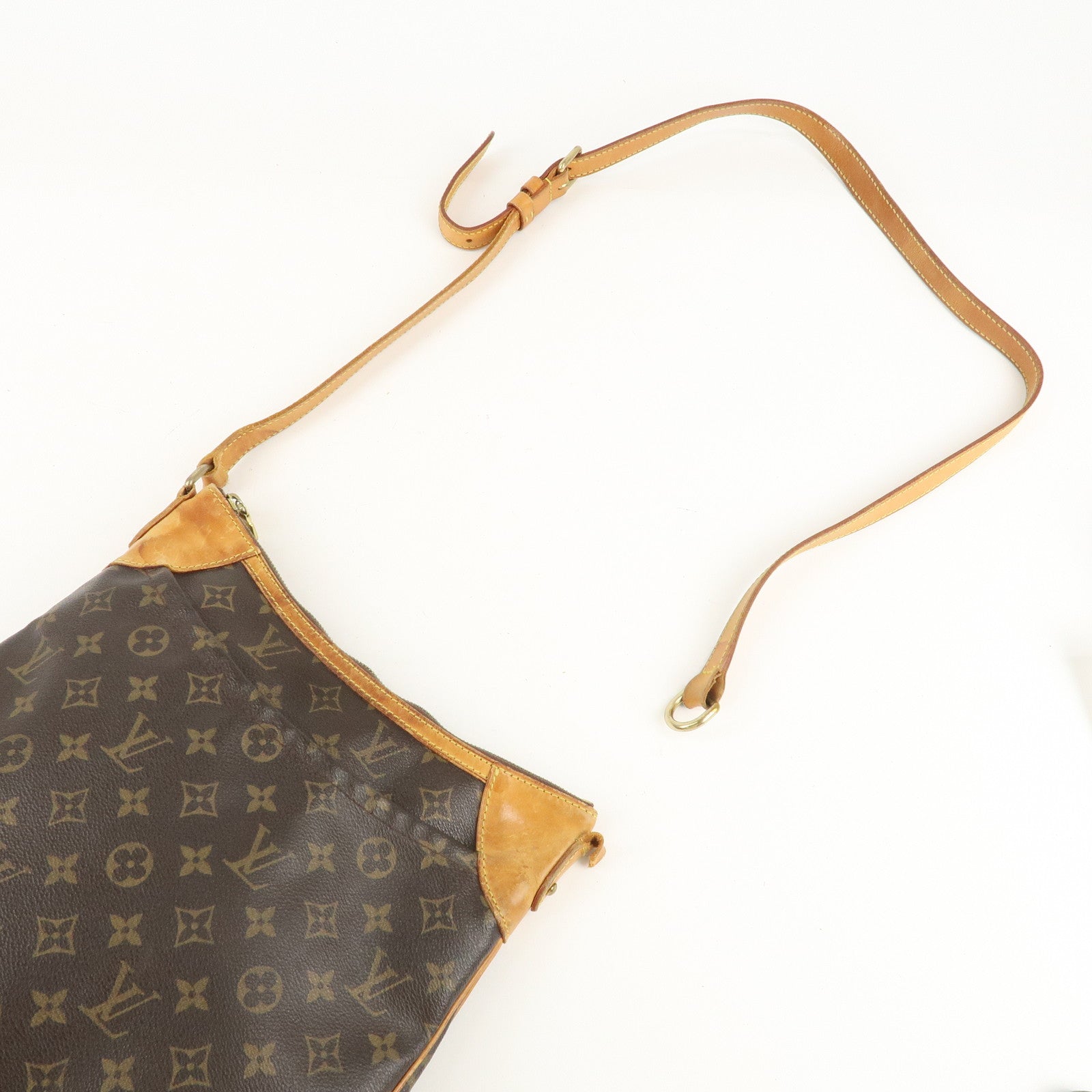 Louis Vuitton Monogram Odeon MM Shoulder Bag Brown M56389