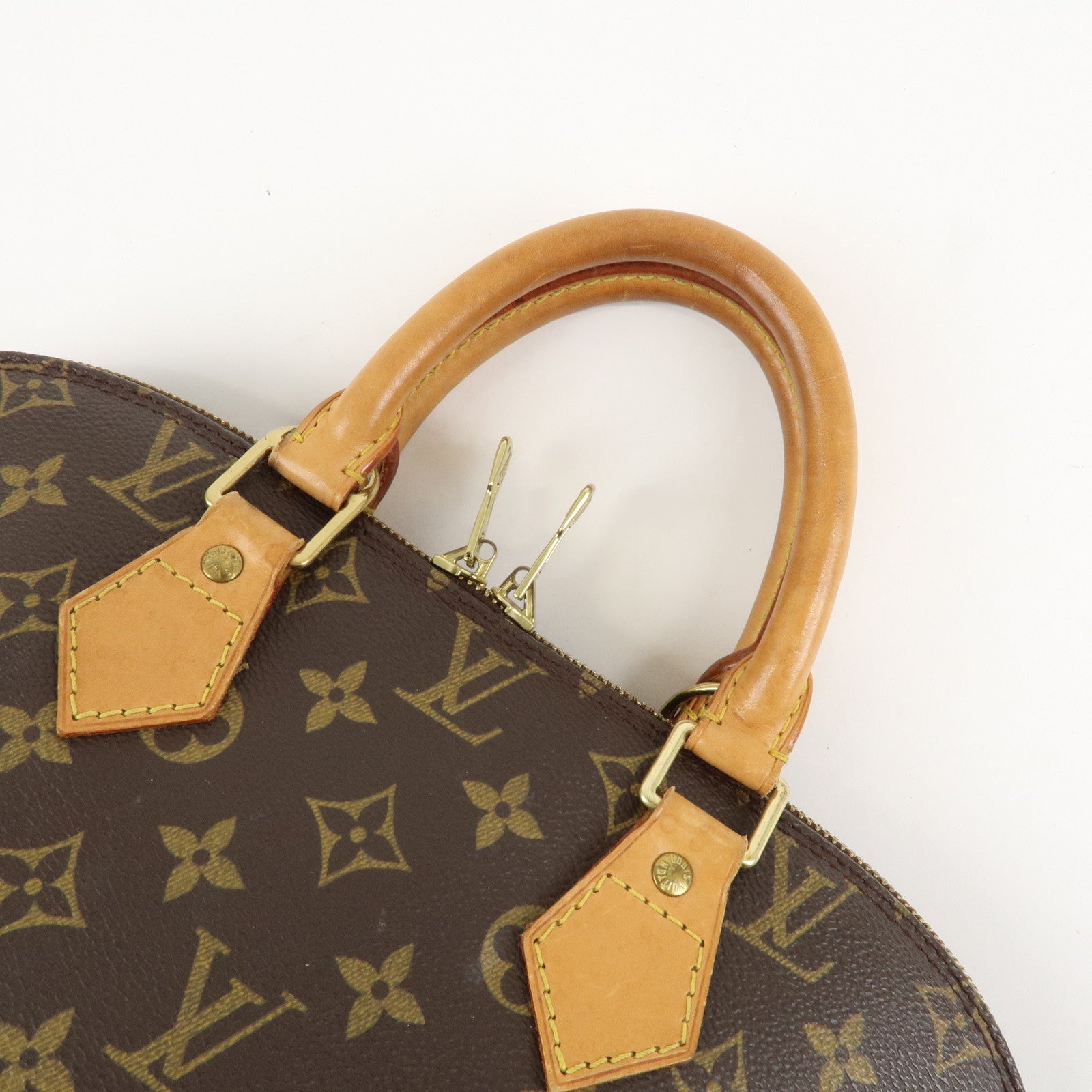 Louis Vuitton Monogram Alma Hand Bag Brown M51130 Used