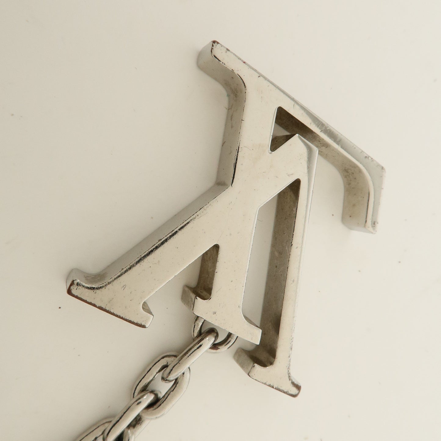 Louis Vuitton Porte Cles Initial LV Bag Charm Silver M65071