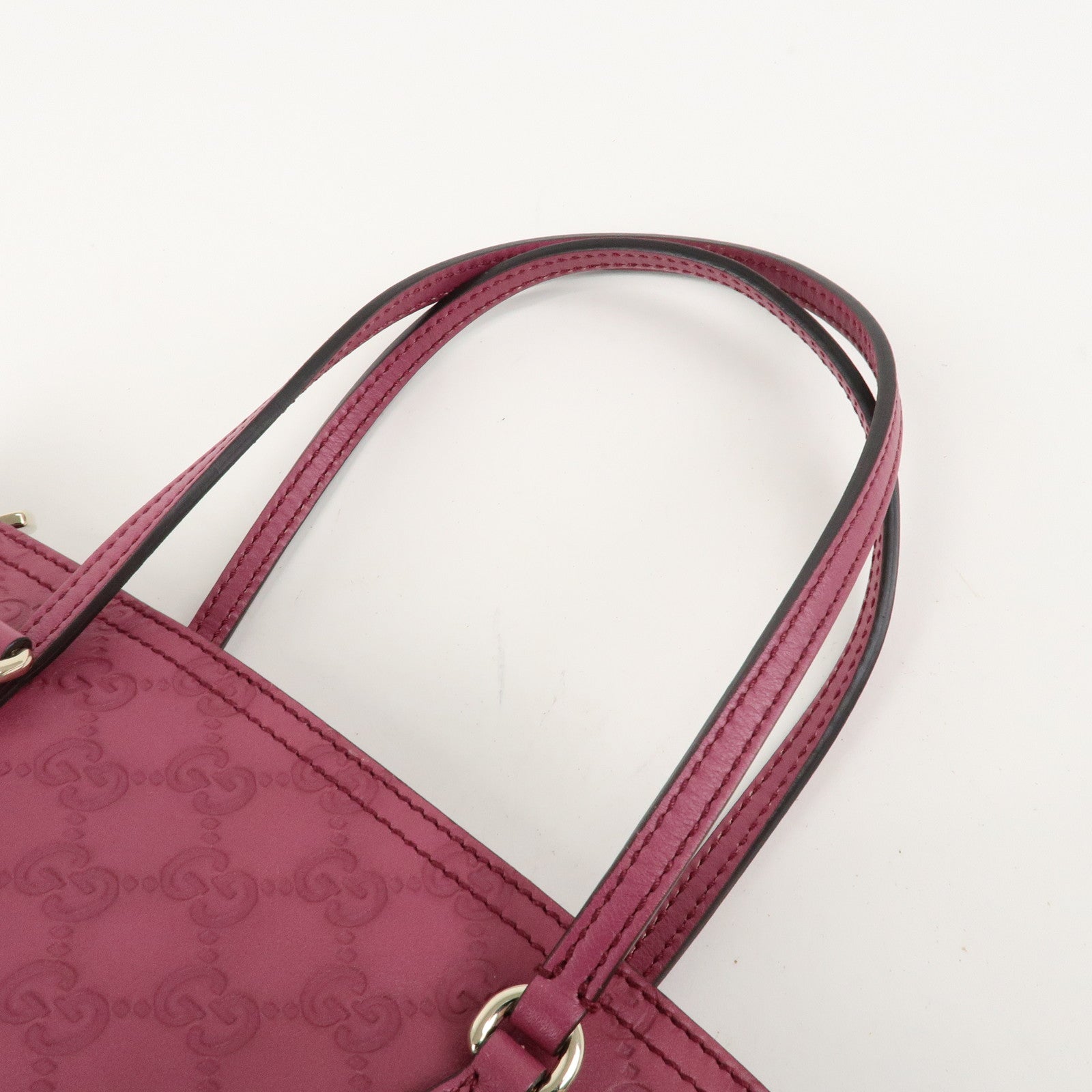 GUCCI Bree Guccissima Leather Tote Bag ShoulderBag Bordeaux 353119