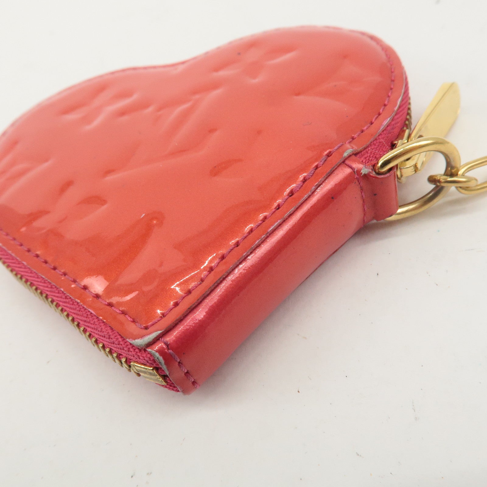 Louis Vuitton Monogram Vernis Porte Monnaie Coeur Coin Case M90006