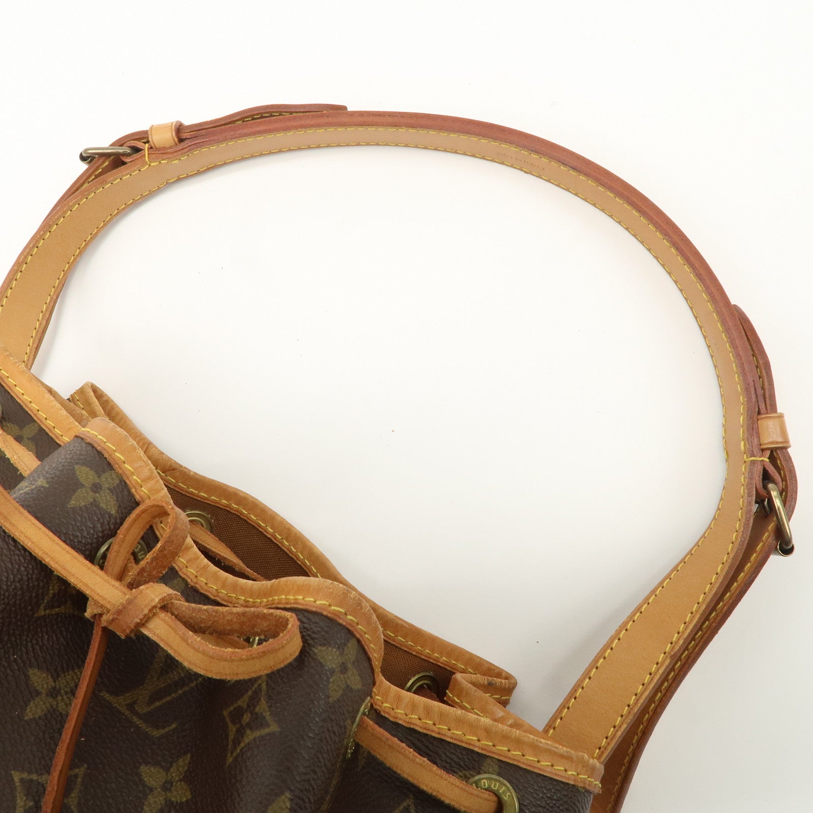 Louis Vuitton Monogram Petit Noe Shoulder Bag Brown M42226