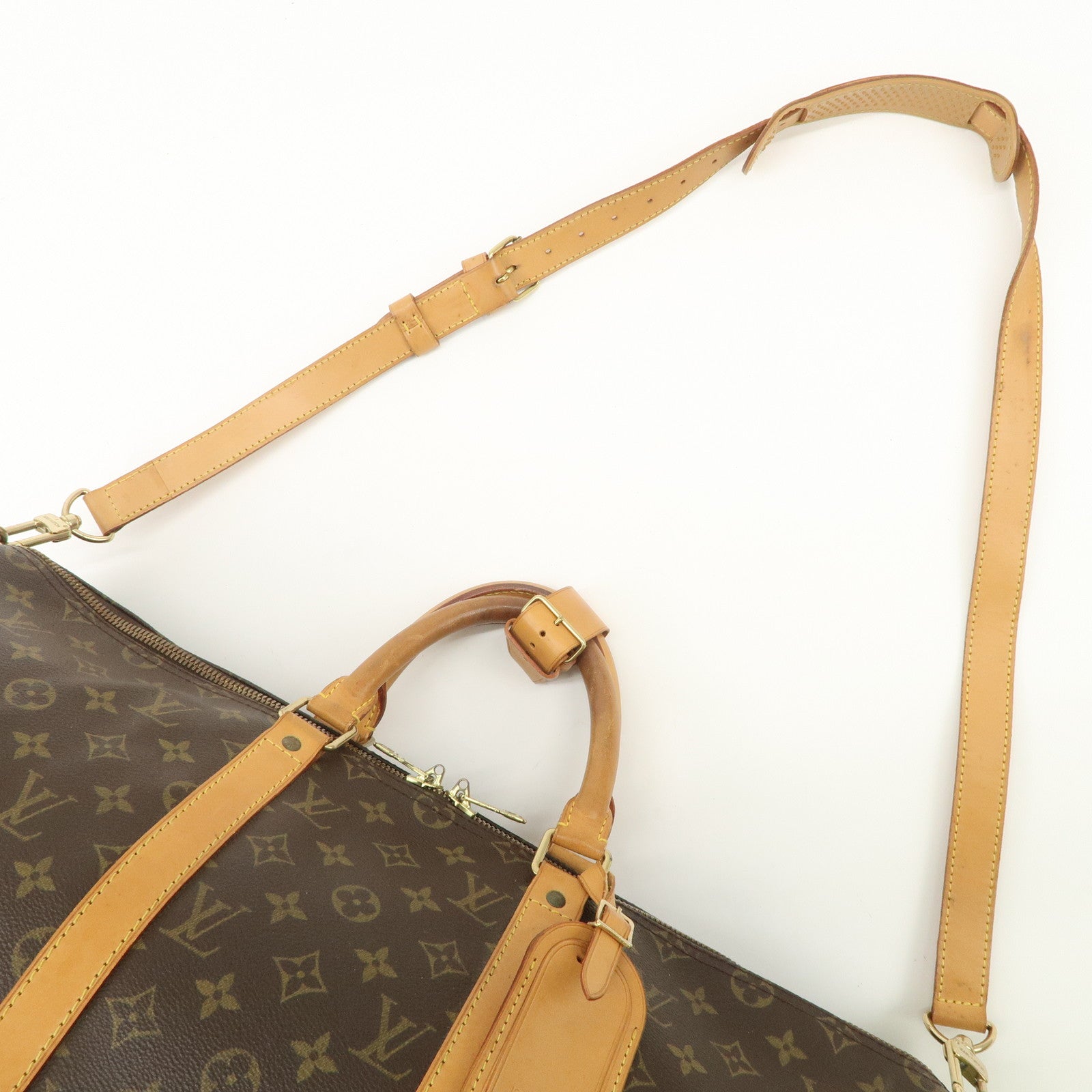 Louis Vuitton Monogram Keep All Bandouliere 50 Boston Bag M41416