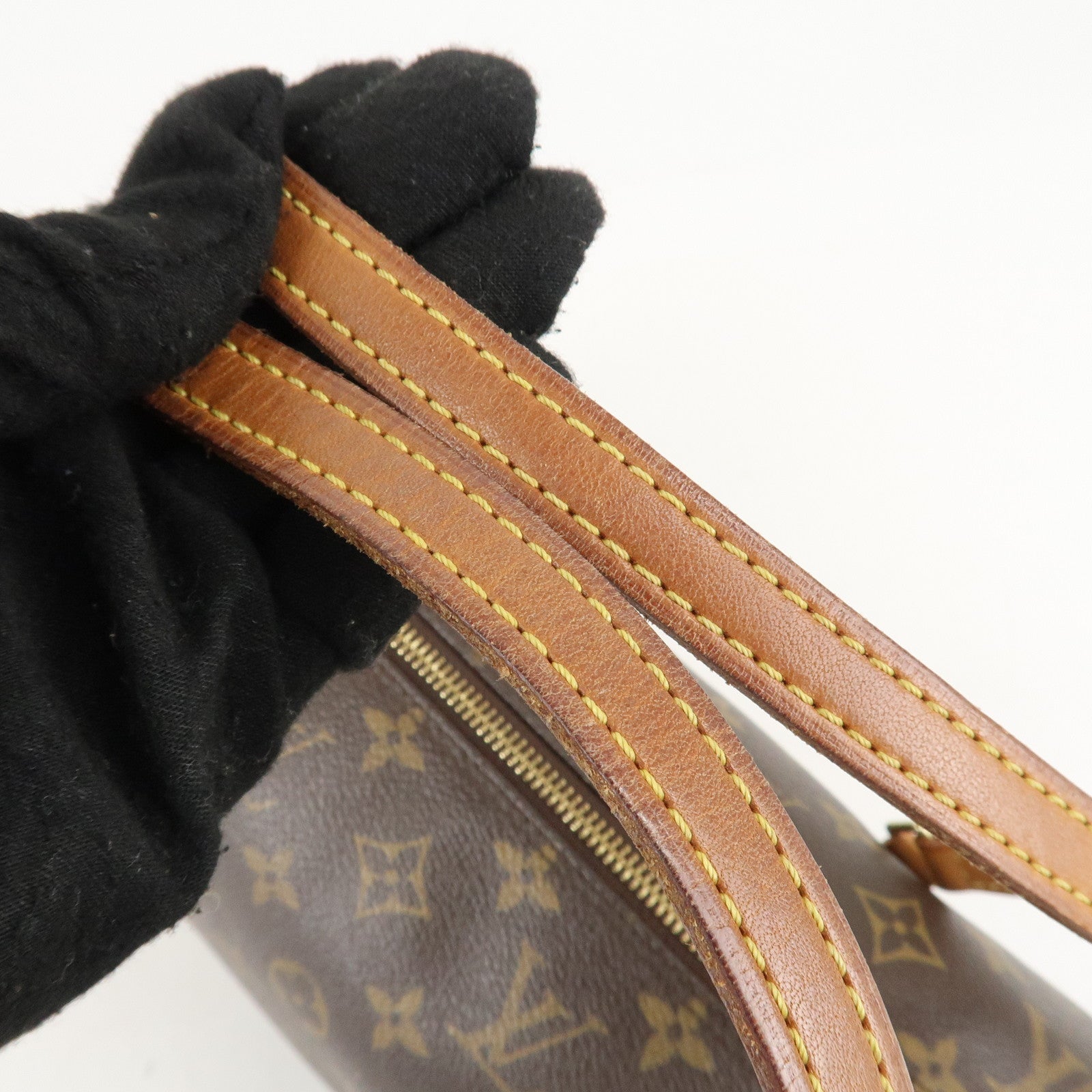 Louis Vuitton Monogram Papillon 30 Hand Bag Brown M51385