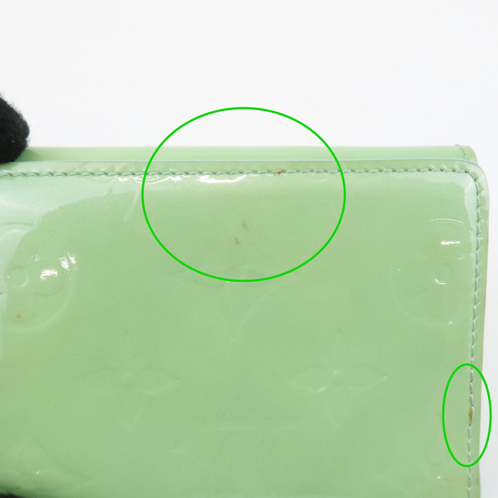 Louis Vuitton Monogram Vernis Ludlow Wallet Lime Green