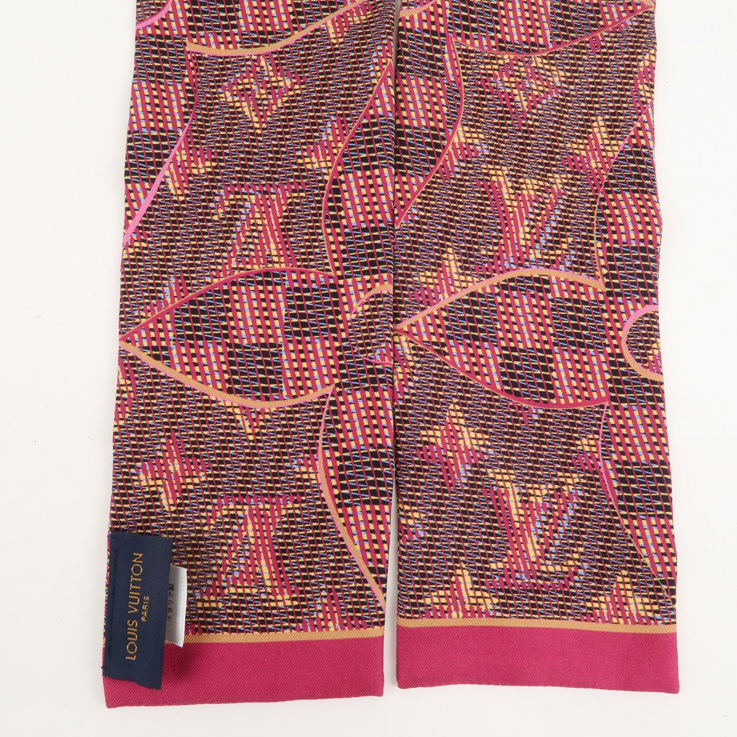 Louis Vuitton Pop Bandeau Silk 100% Scarf Fuchsia MP2499