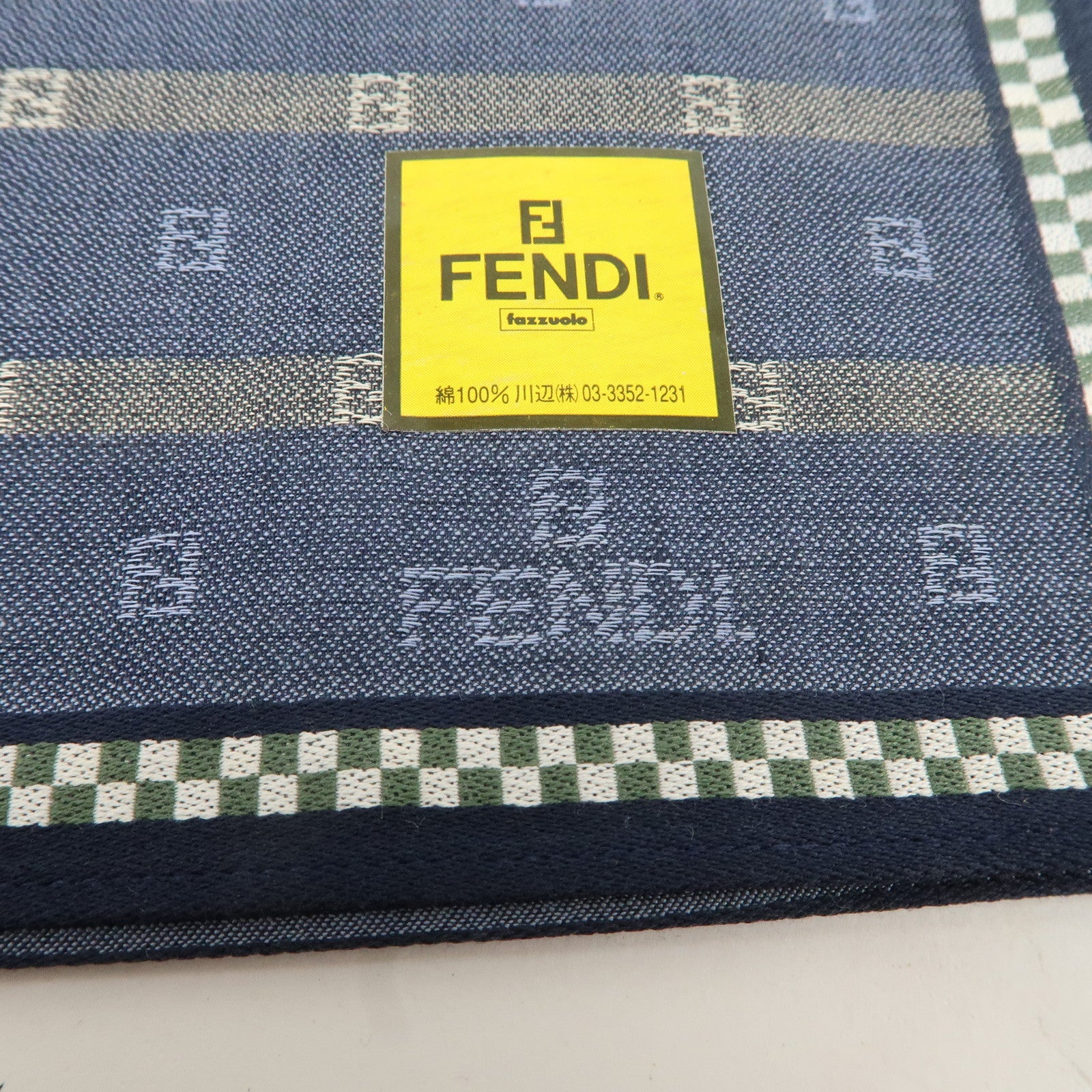 FENDI Set of 5 Cotton 100% Multi-color Handkerchief