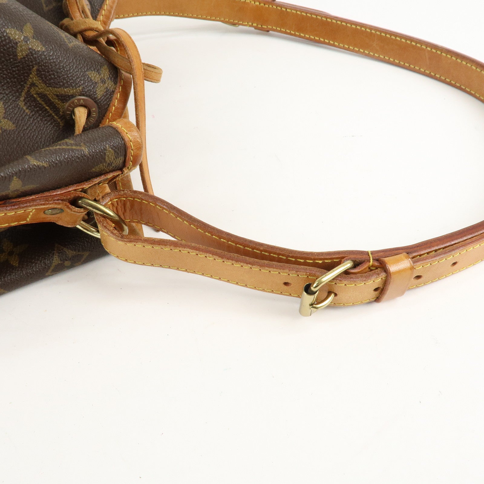 Louis Vuitton Monogram Petit Noe Shoulder Bag Brown M42226