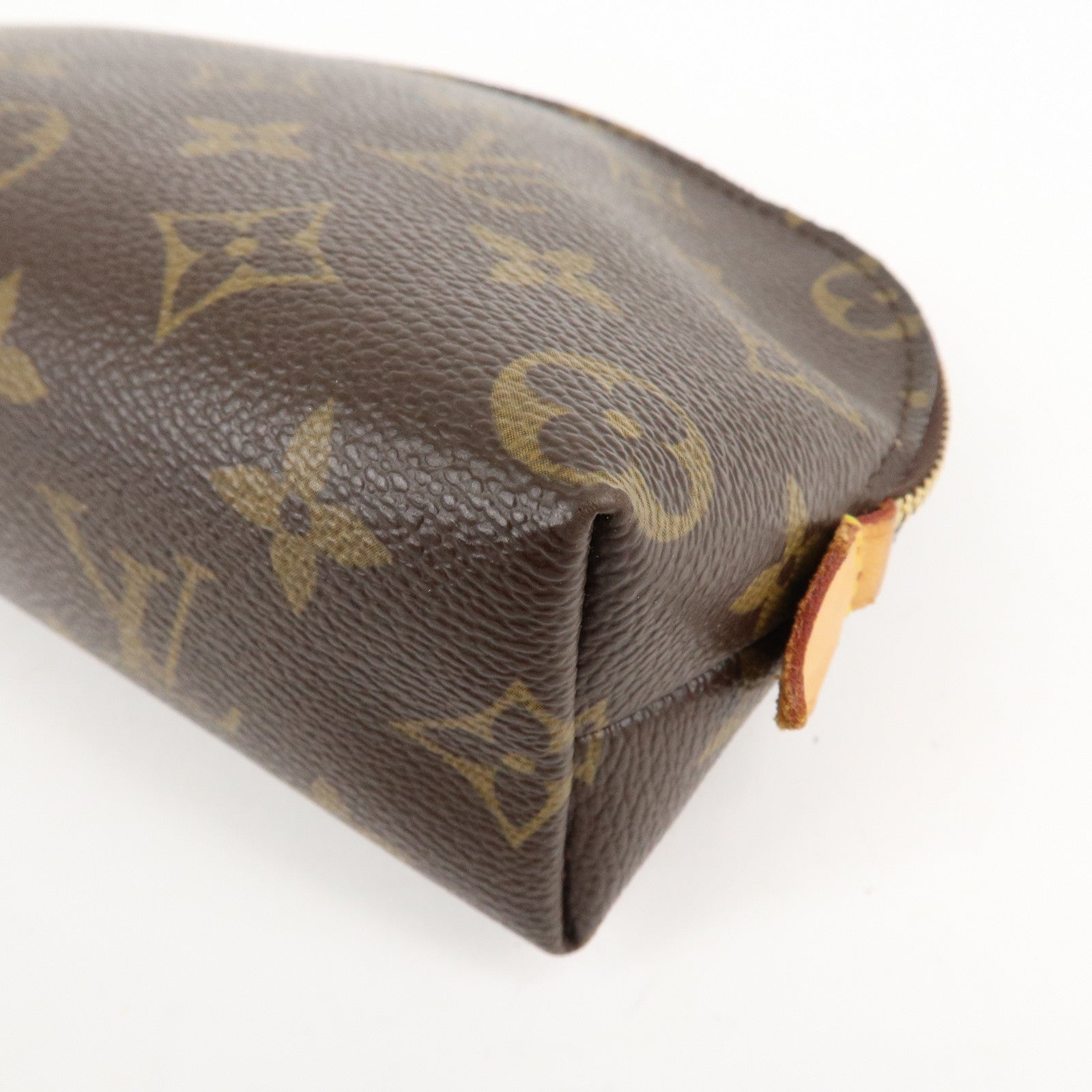 Louis Vuitton Monogram Pochette Cosmetic Pouch Brown M47515 Used