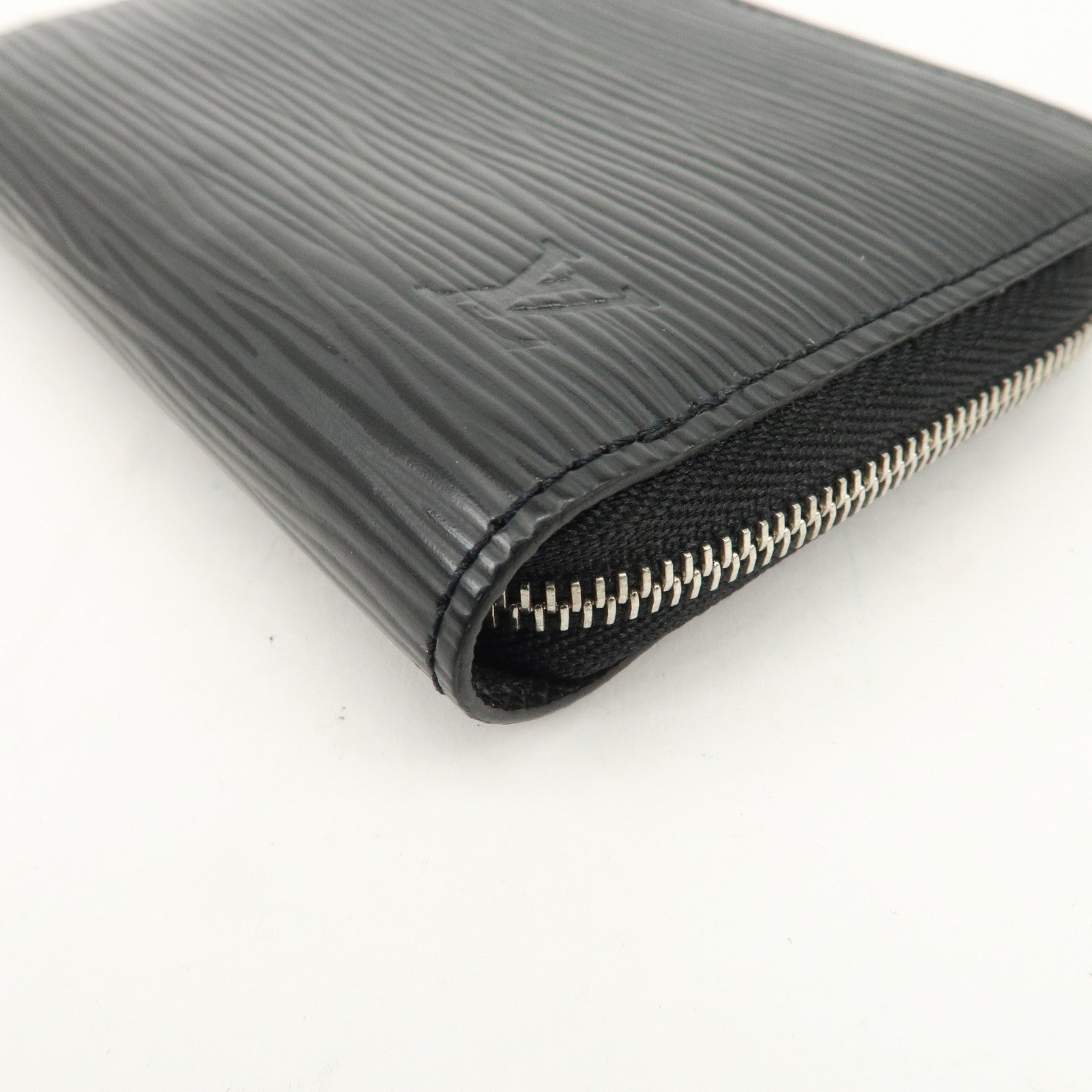 Louis Vuitton Epi Leather Zippy Coin Case Wallet Noir M60152 Used