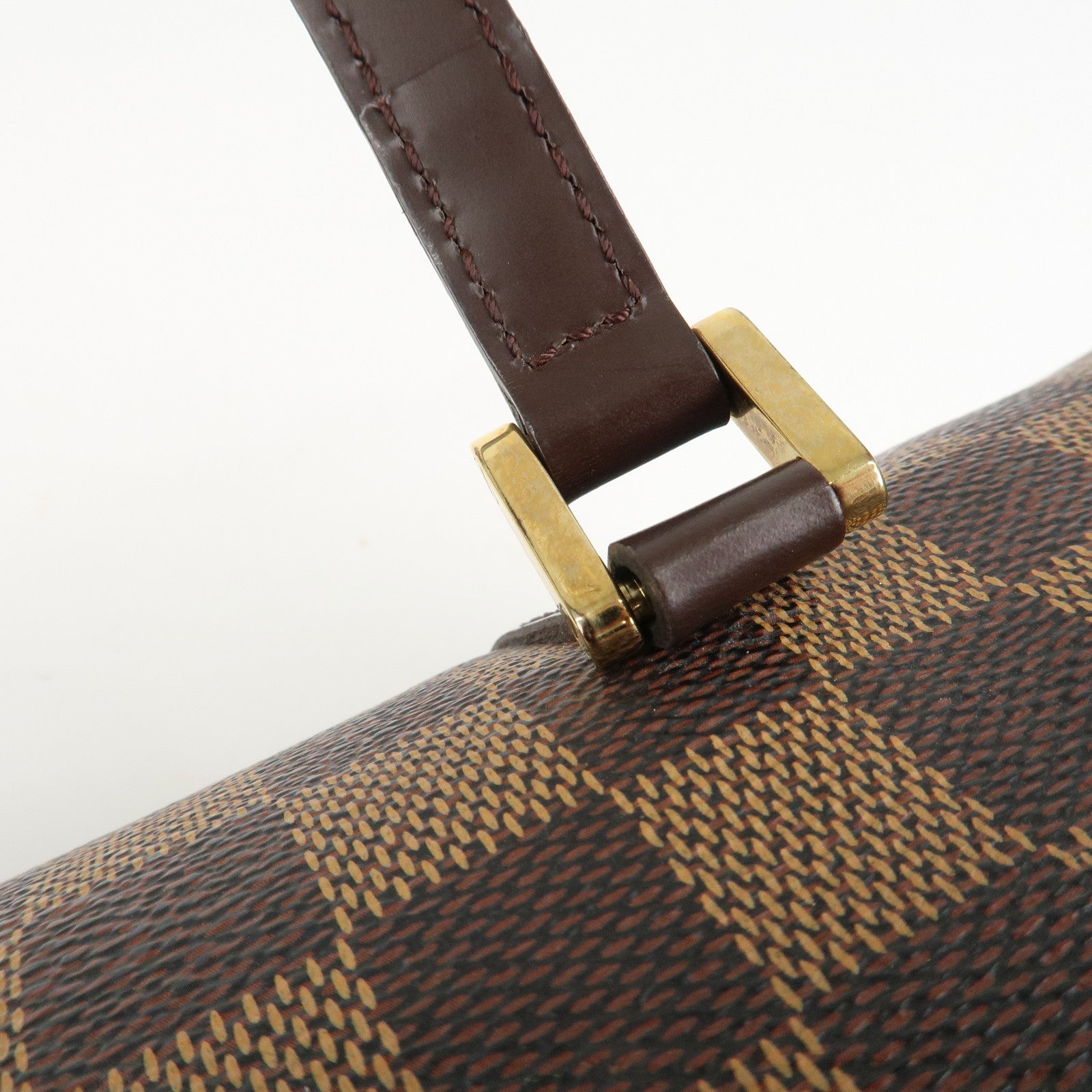 Louis Vuitton Damier Papillon 30 Hand Bag & Pouch Brown N51303 Used