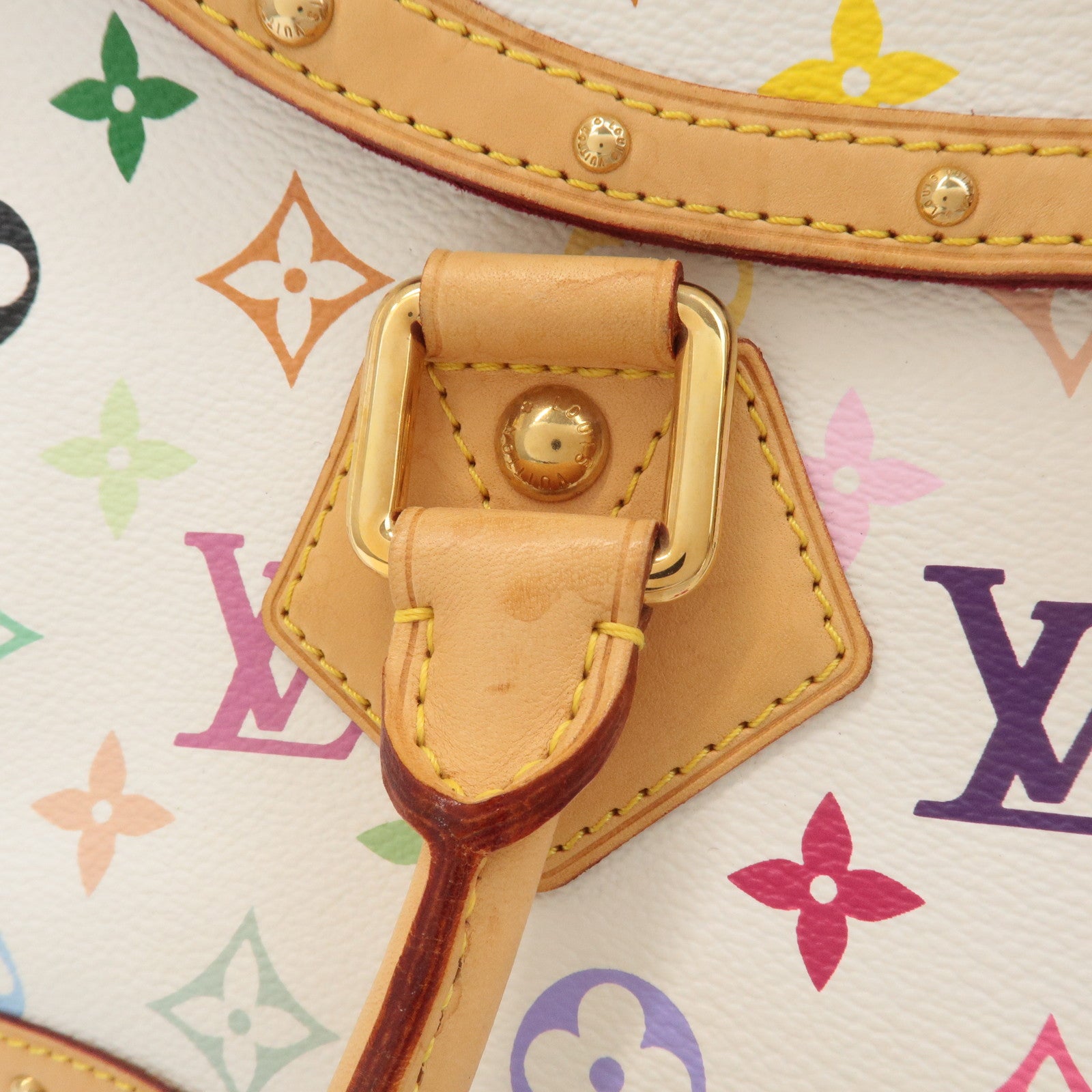 Louis Vuitton Monogram Multicolor Beverly GM Hand Bag Blanc M40201 Used
