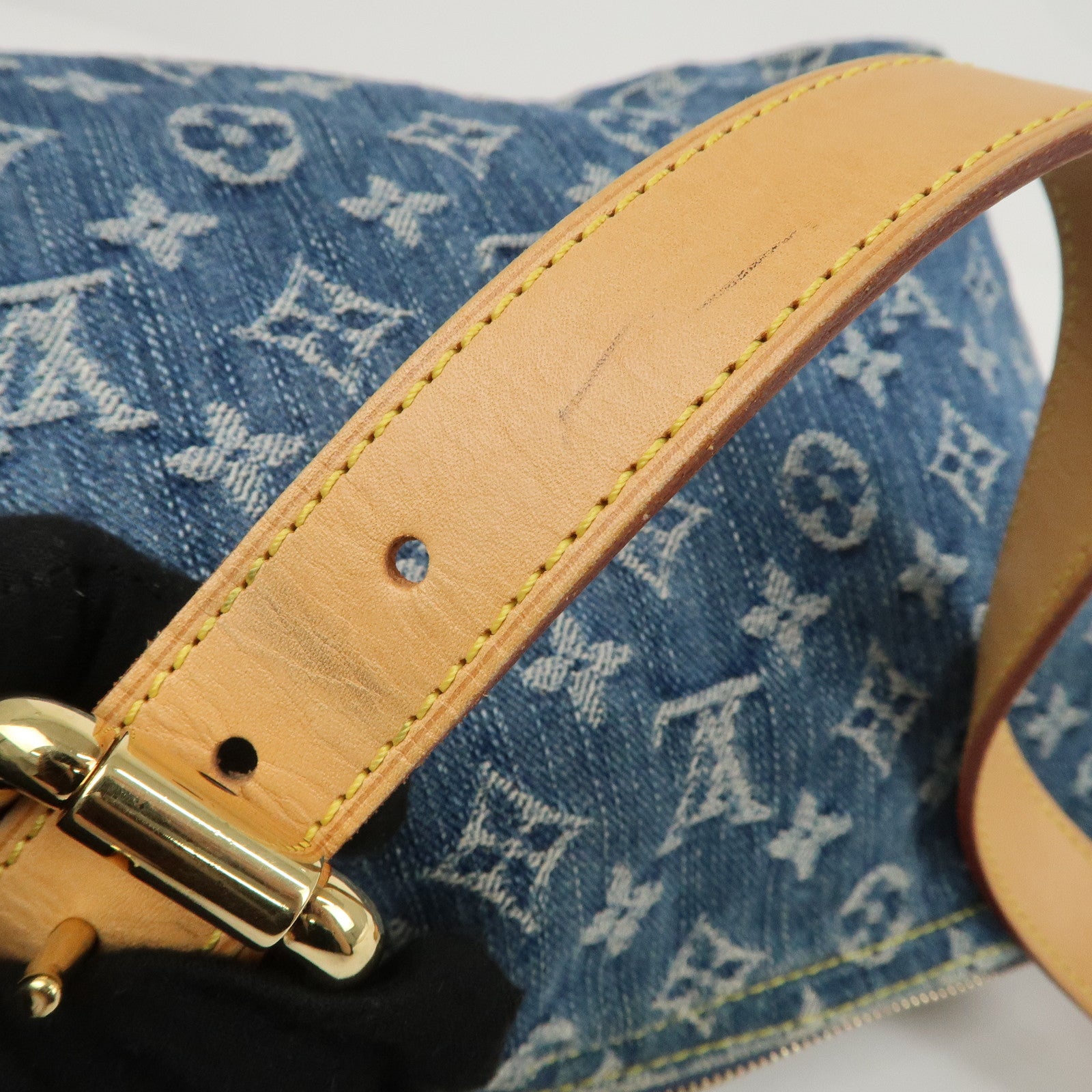 Louis Vuitton Monogram Denim Baggy PM Blue M95049