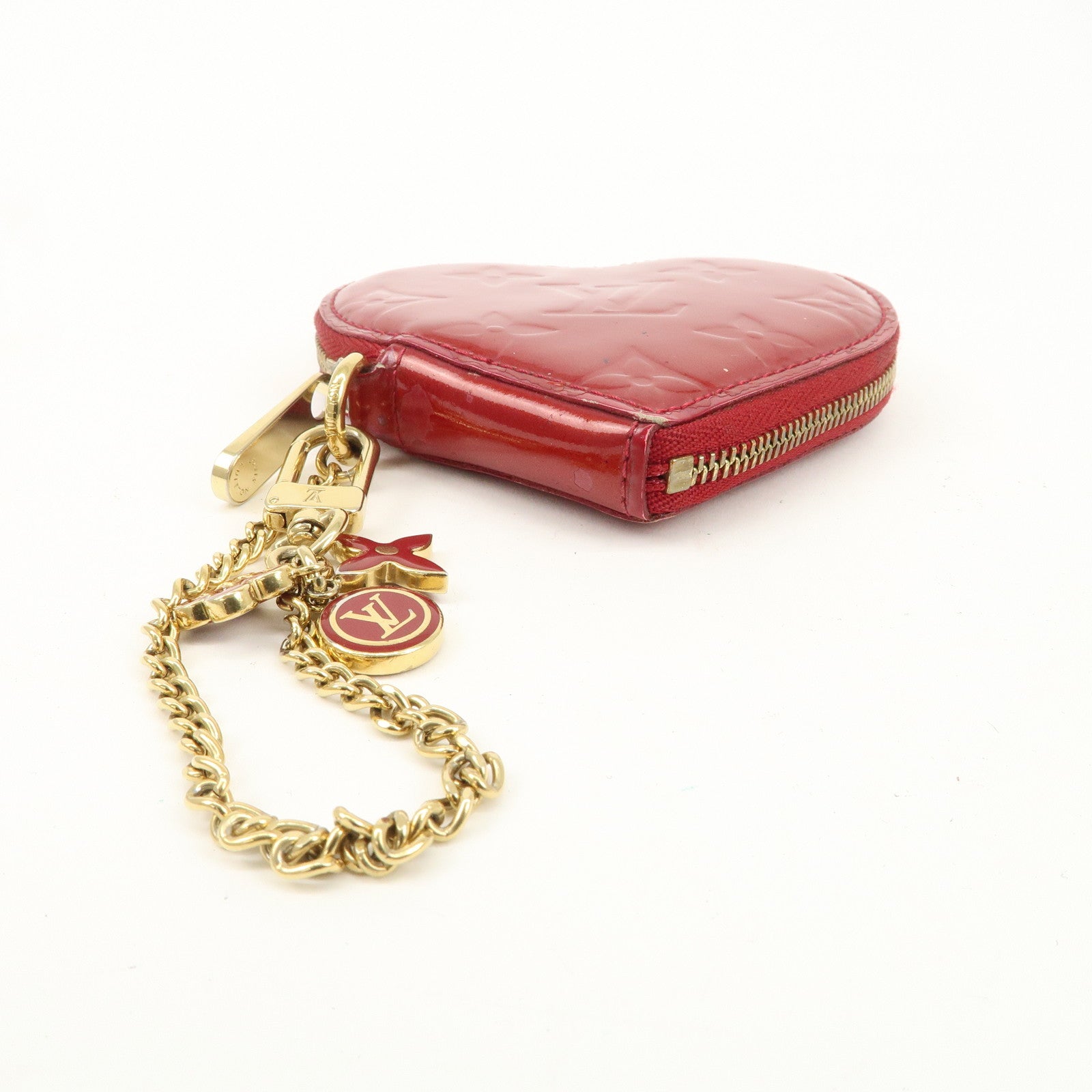 Louis Vuitton Monogram Vernis Porte Monnaie Coeur Coin Case M93562