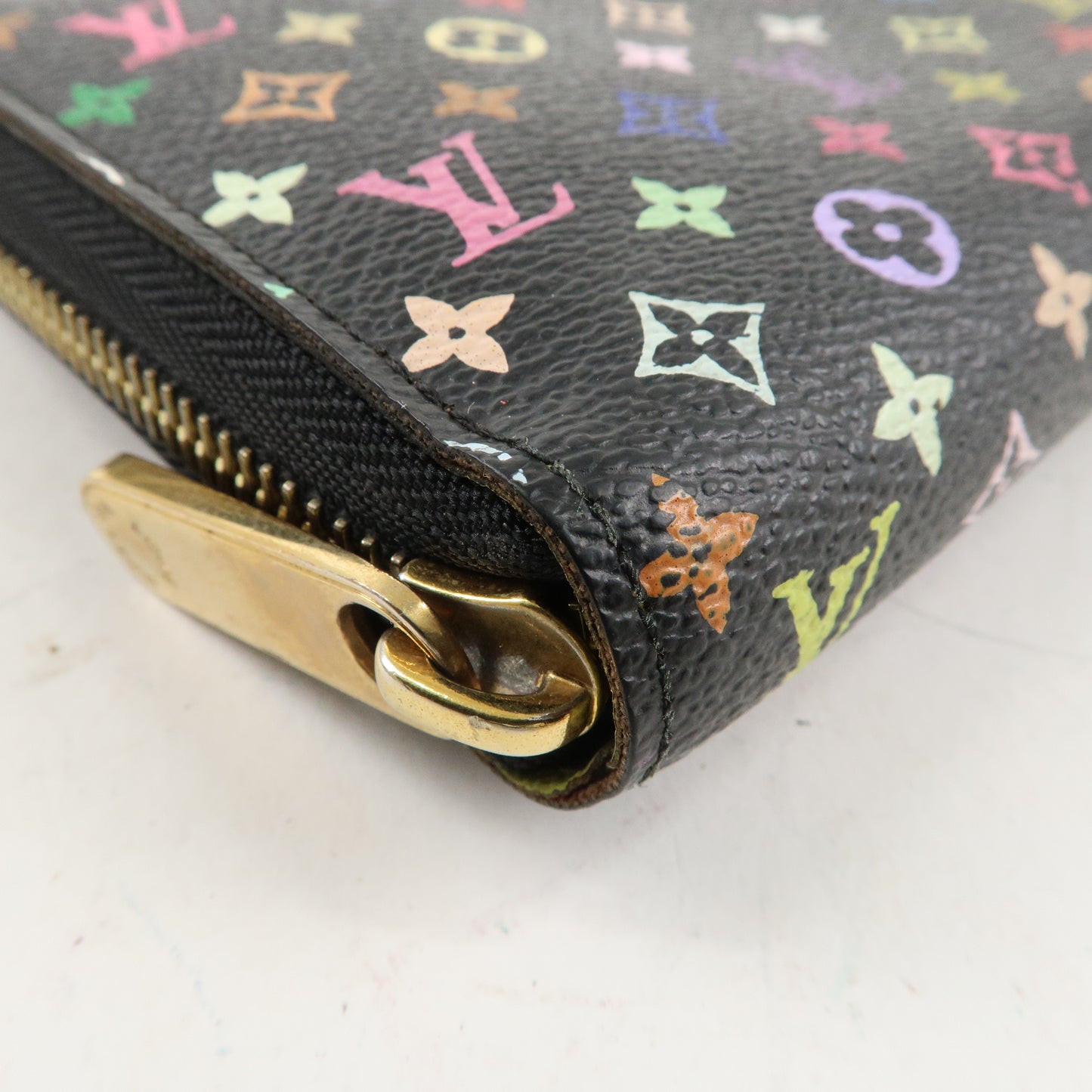 Louis Vuitton Monogram Multi Color Zippy Wallet Noir M60244