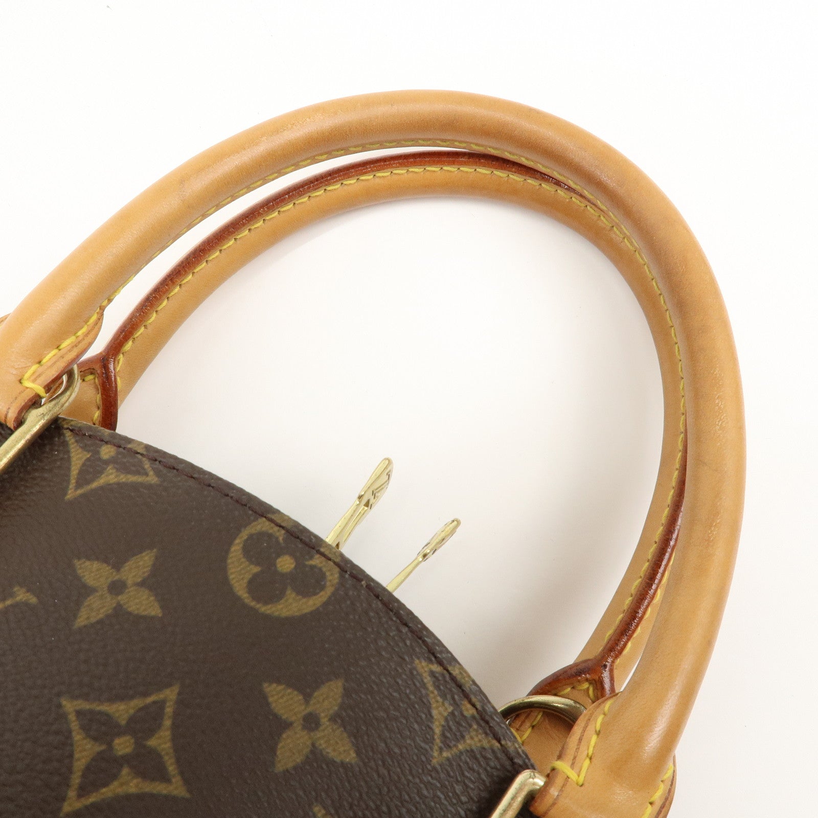 Louis Vuitton Monogram Ellipse MM Hand Bag Brown M51127 Used
