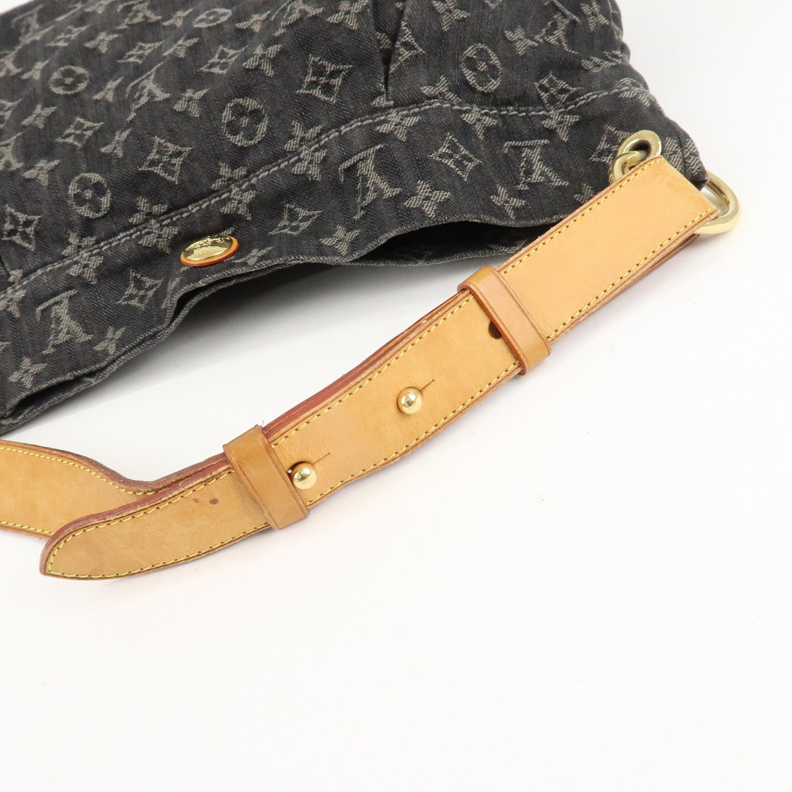 Louis Vuitton Monogram Denim Daily PM Shoulder Bag Noir M40494