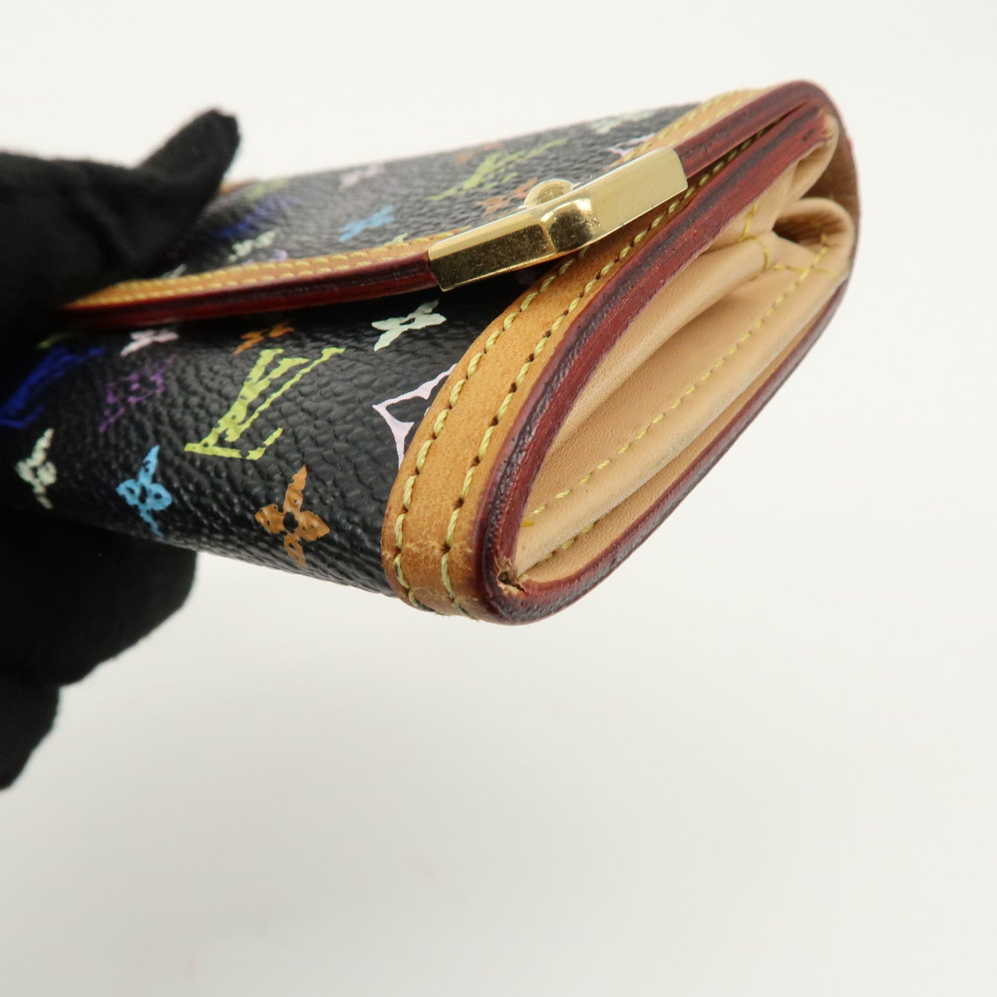 Louis Vuitton Multi Color Porte Monnaie Plat Coin Case M92656