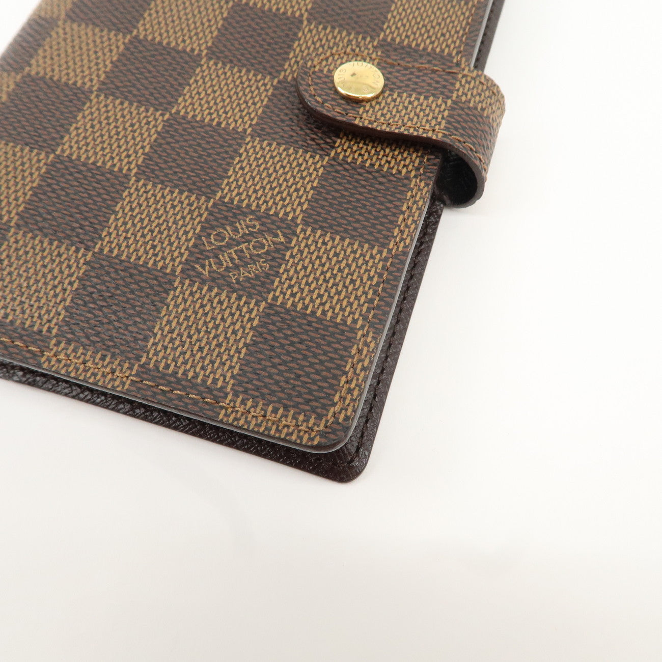 Louis Vuitton Damier Agenda PM Planner Cover Brown R20700