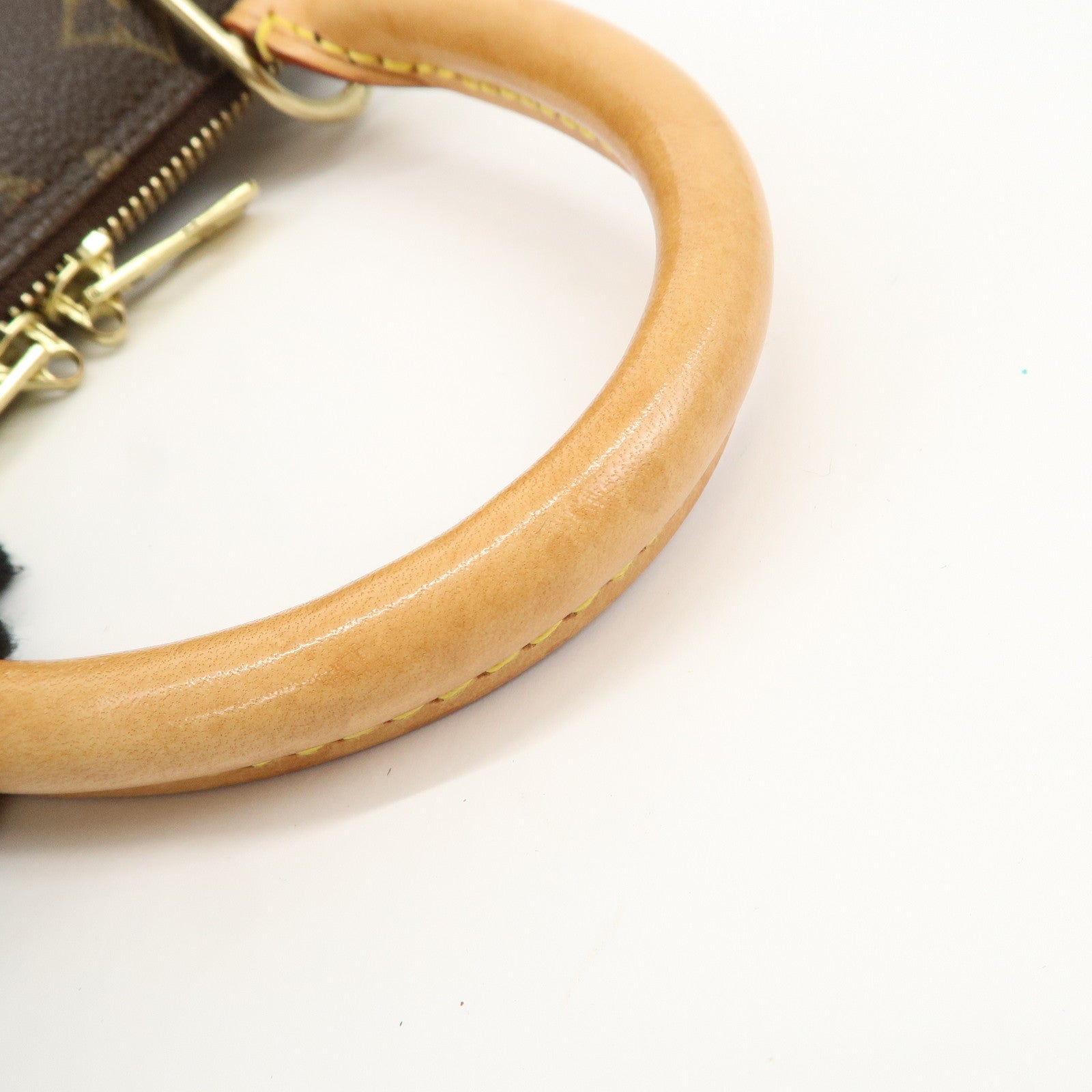 Louis Vuitton Monogram Alma Hand Bag Brown M51130 Used