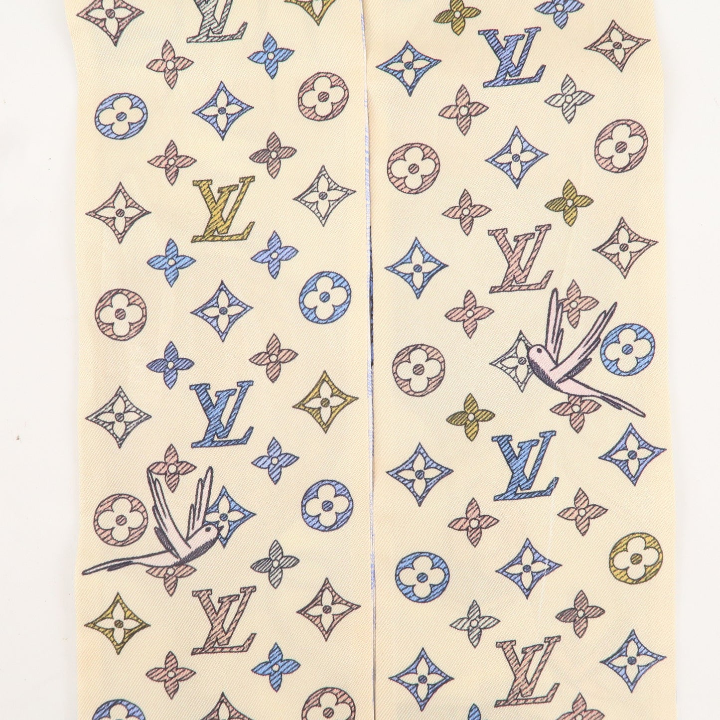 Louis Vuitton Bandeau Up and Away Blue Clair Scarf M78441