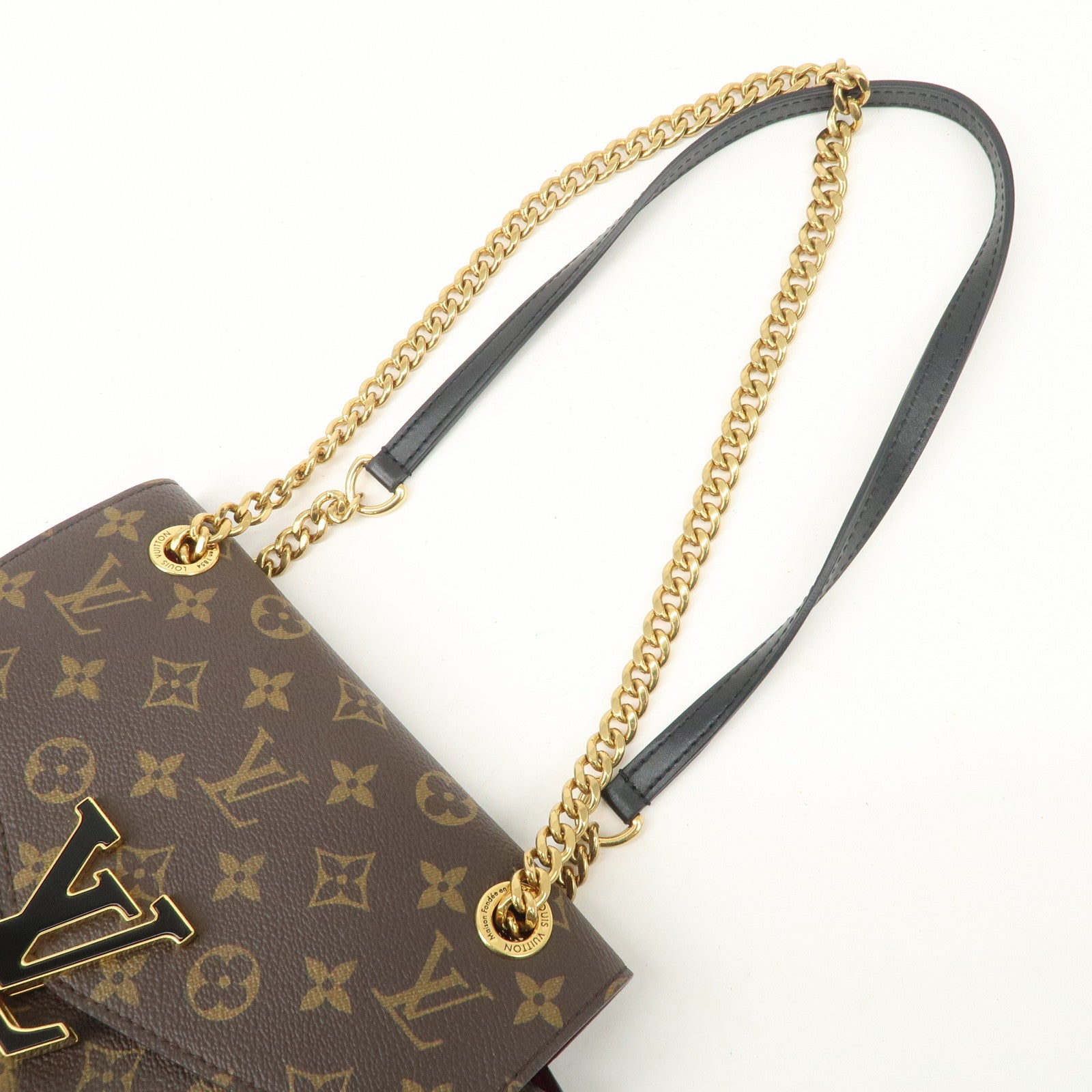 Louis Vuitton Monogram Passy Crossbody Chain Shoulder Bag M45592 Used