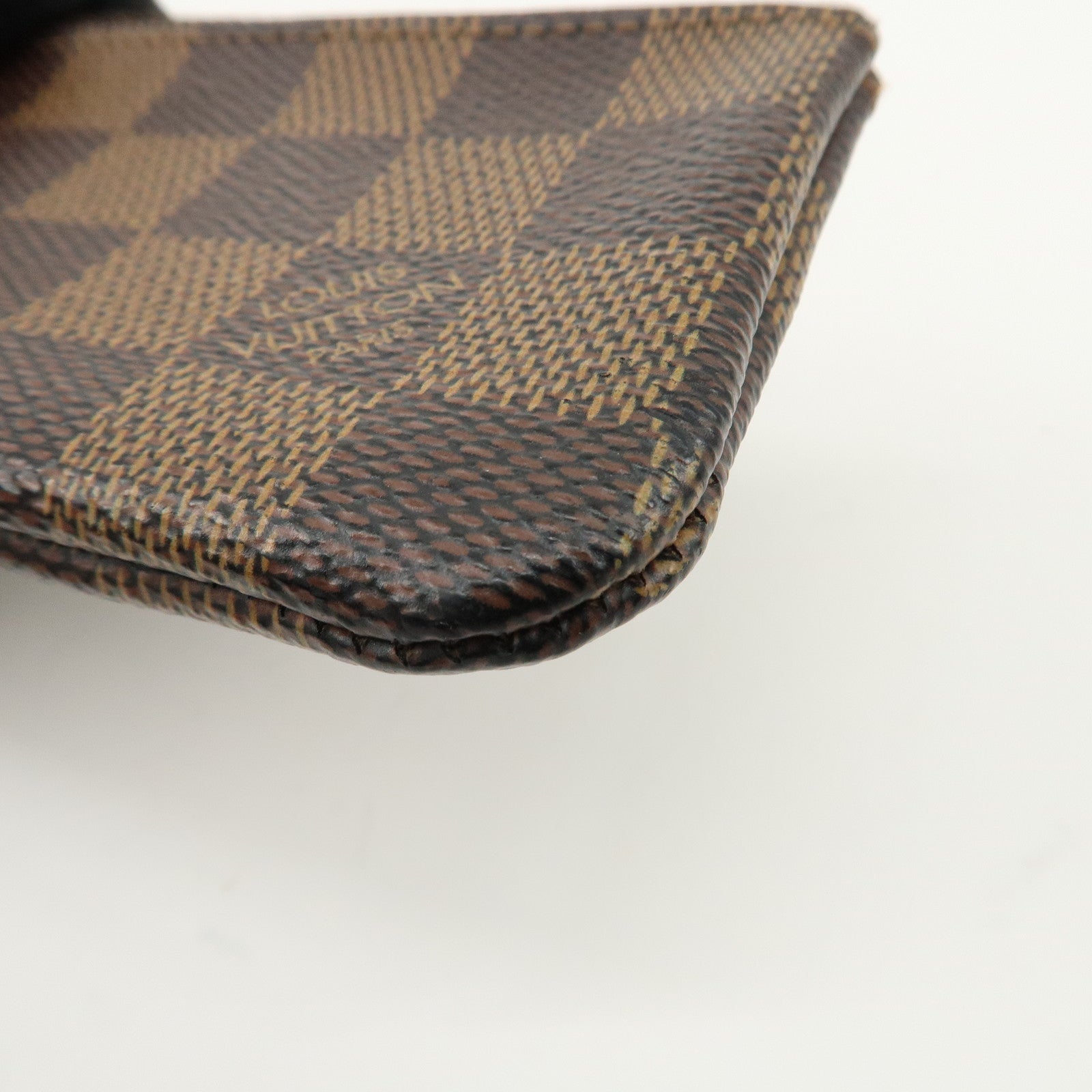 Louis Vuitton Damier Pochette Cles Coin Case Brown N62658