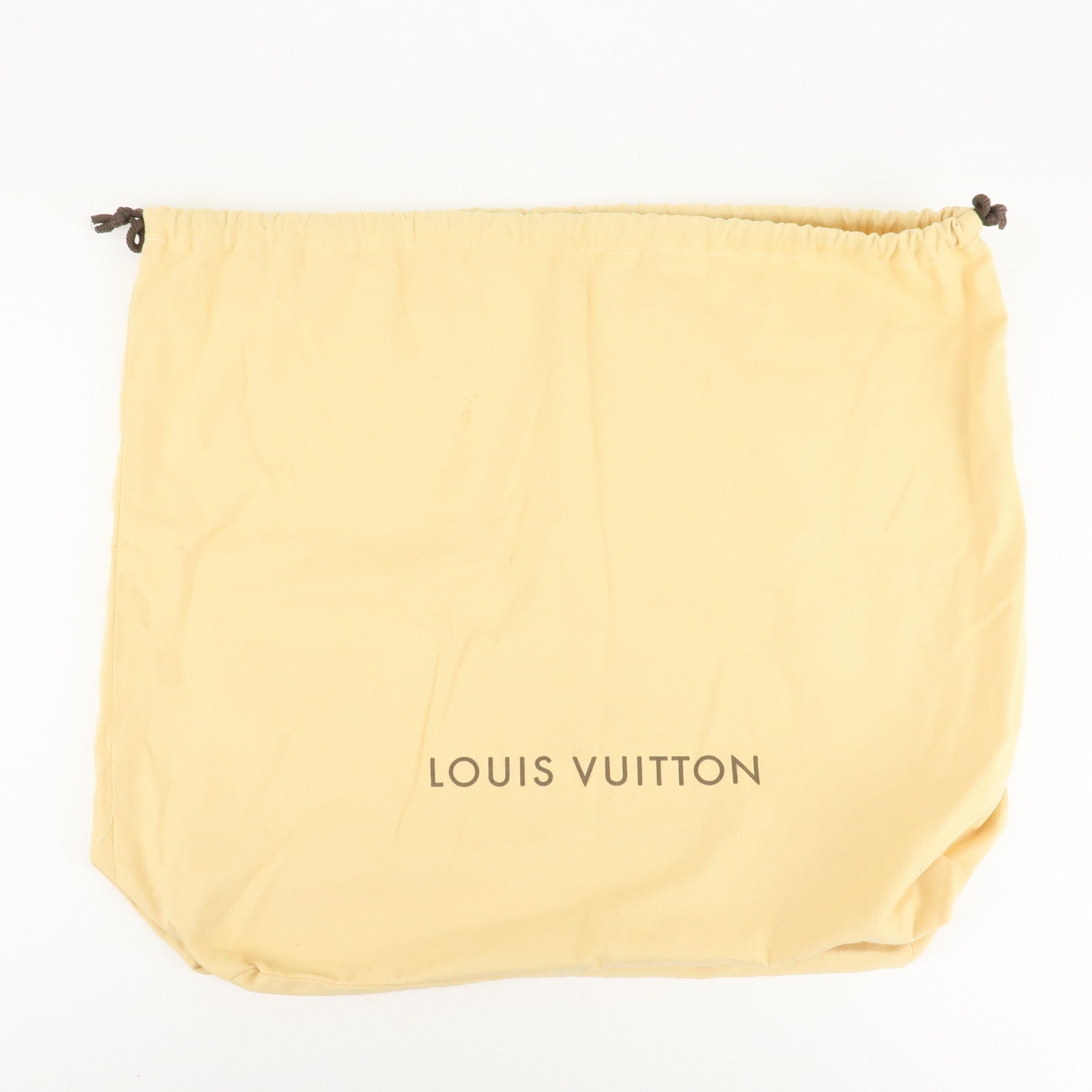 Louis Vuitton Set of 10 Dust Bag Drawstring Style Beige