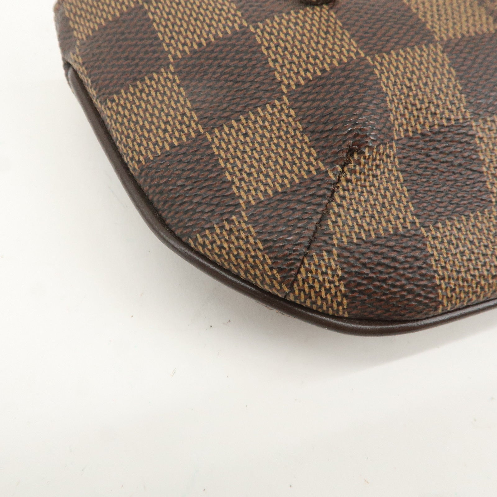 Louis Vuitton Damier Manosque GM Pouch Hand Bag Brown