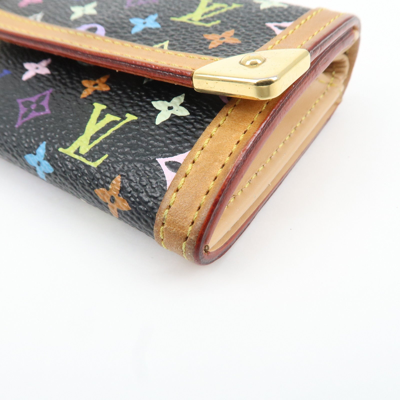 Louis Vuitton Multicolor Porte Monnaie Plat Coin Case M92656