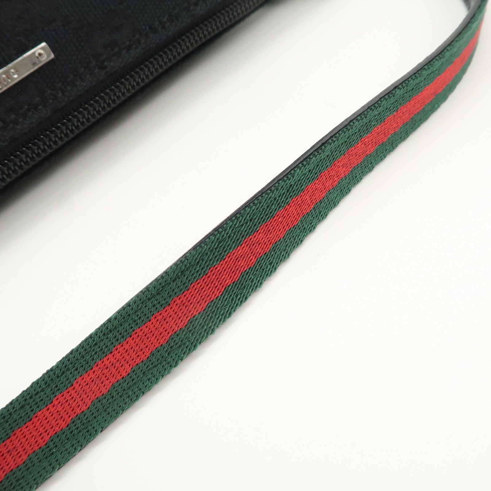 GUCCI Sherry GG Canvas Leather Hand Bag Accessorie Pouch 141809 Used