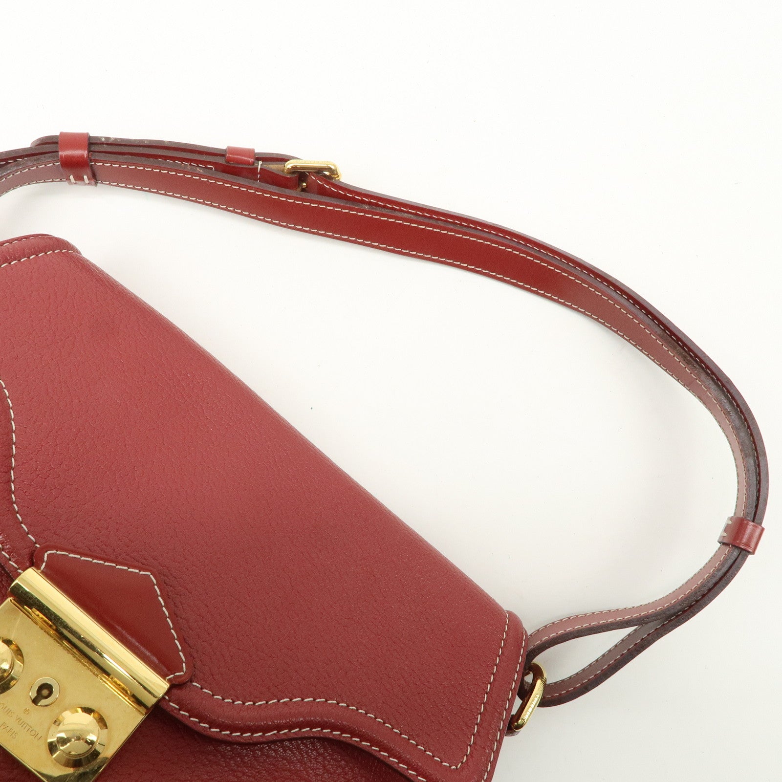 Louis Vuitton Suhari L'essentielle Shoulder Bag Red M95846 Used