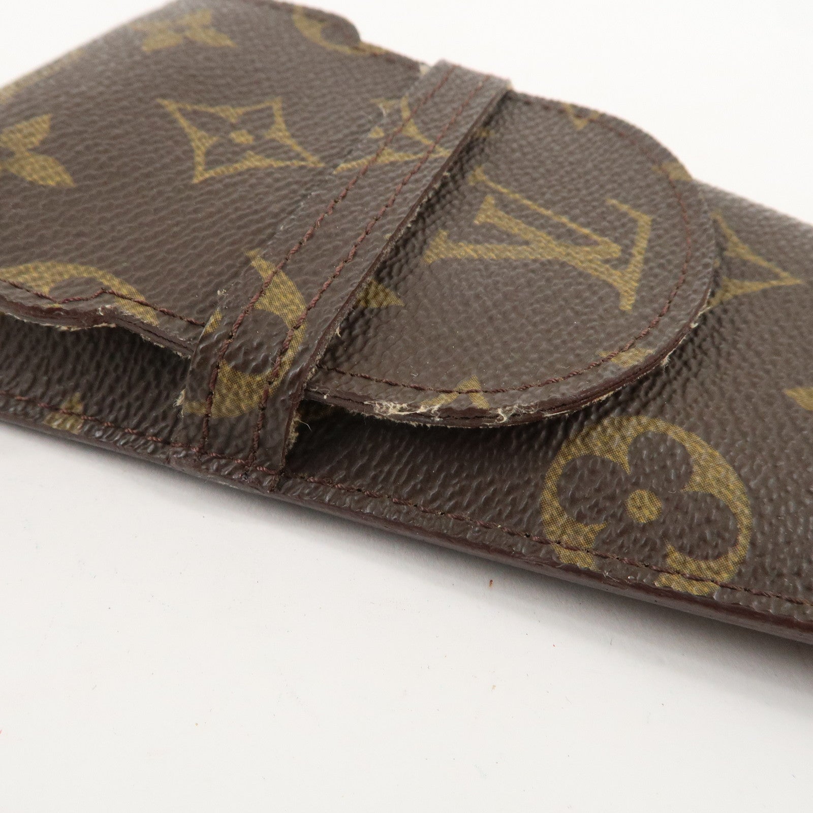 Louis Vuitton Monogram Set of 2 etui a lunettes lavel Glasses Case